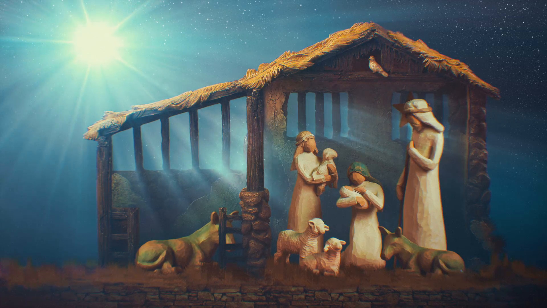 1920x1080 christmas nativity animated looping background Stock Video Footage -  VideoBlocks
