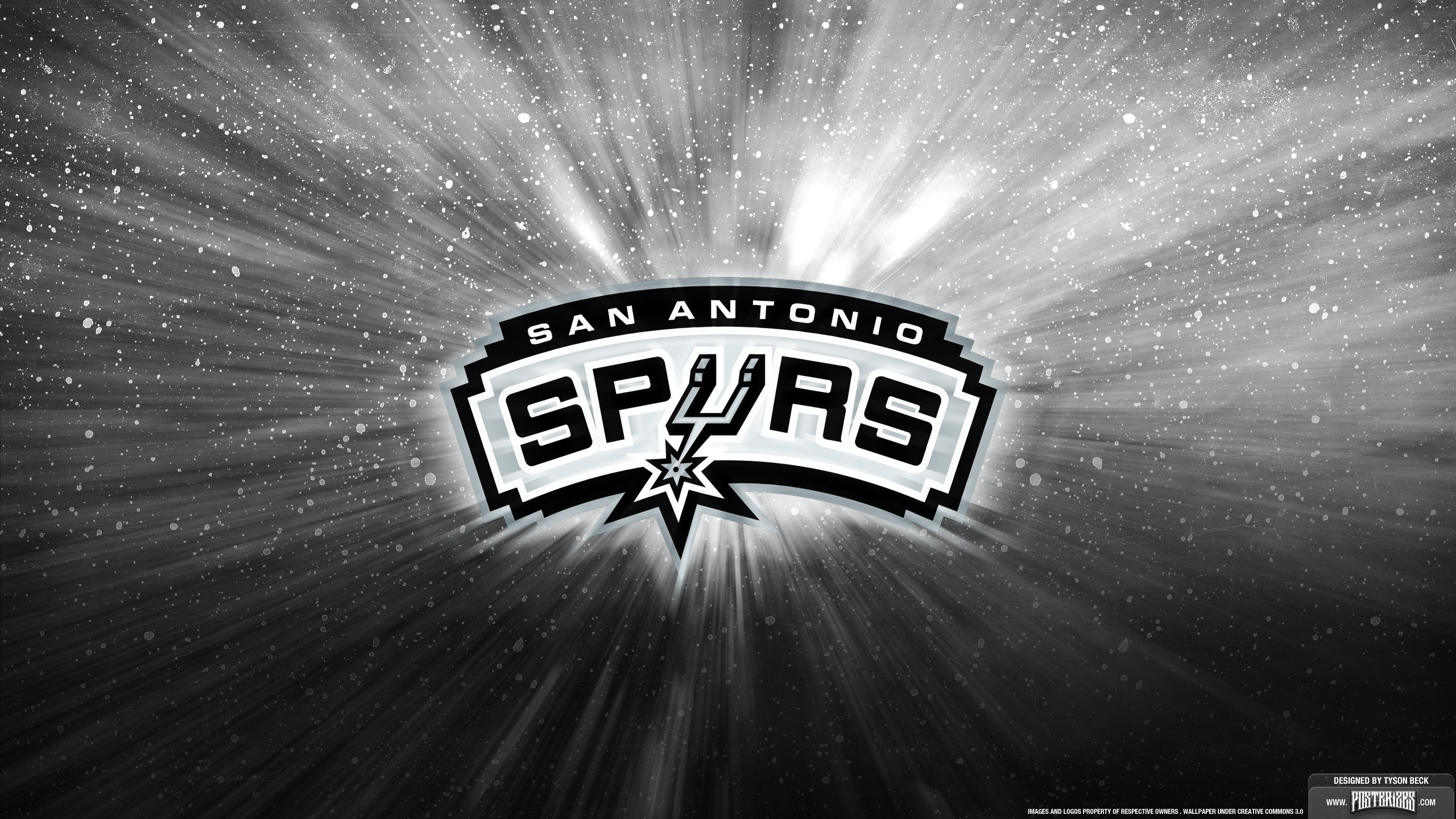 2560x1440 San Antonio Spurs Logo Wallpaper