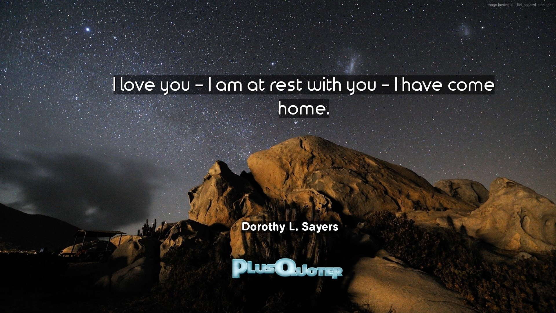 1920x1080 Download Wallpaper with inspirational Quotes- "I love you - I am at rest  with