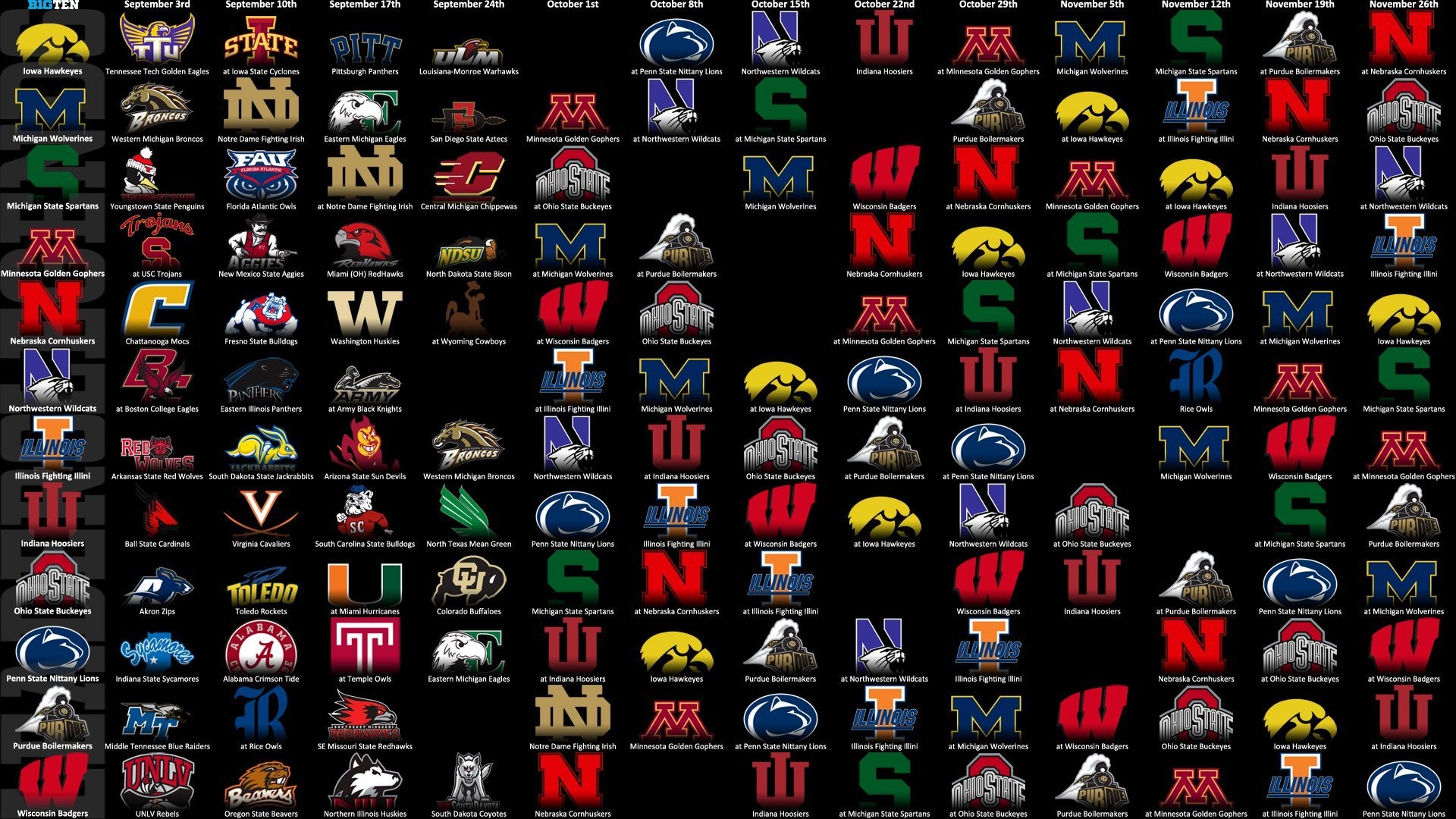 1920x1080 Nebraska Football Schedule 2013
