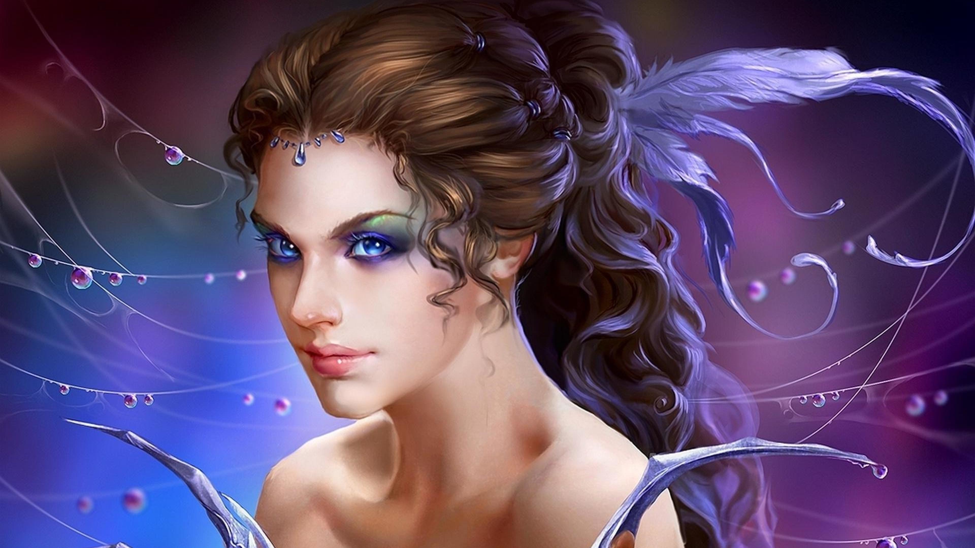 3840x2160 Pretty fairy Fantasy Woman Fairy HD Wallpapers, Desktop .