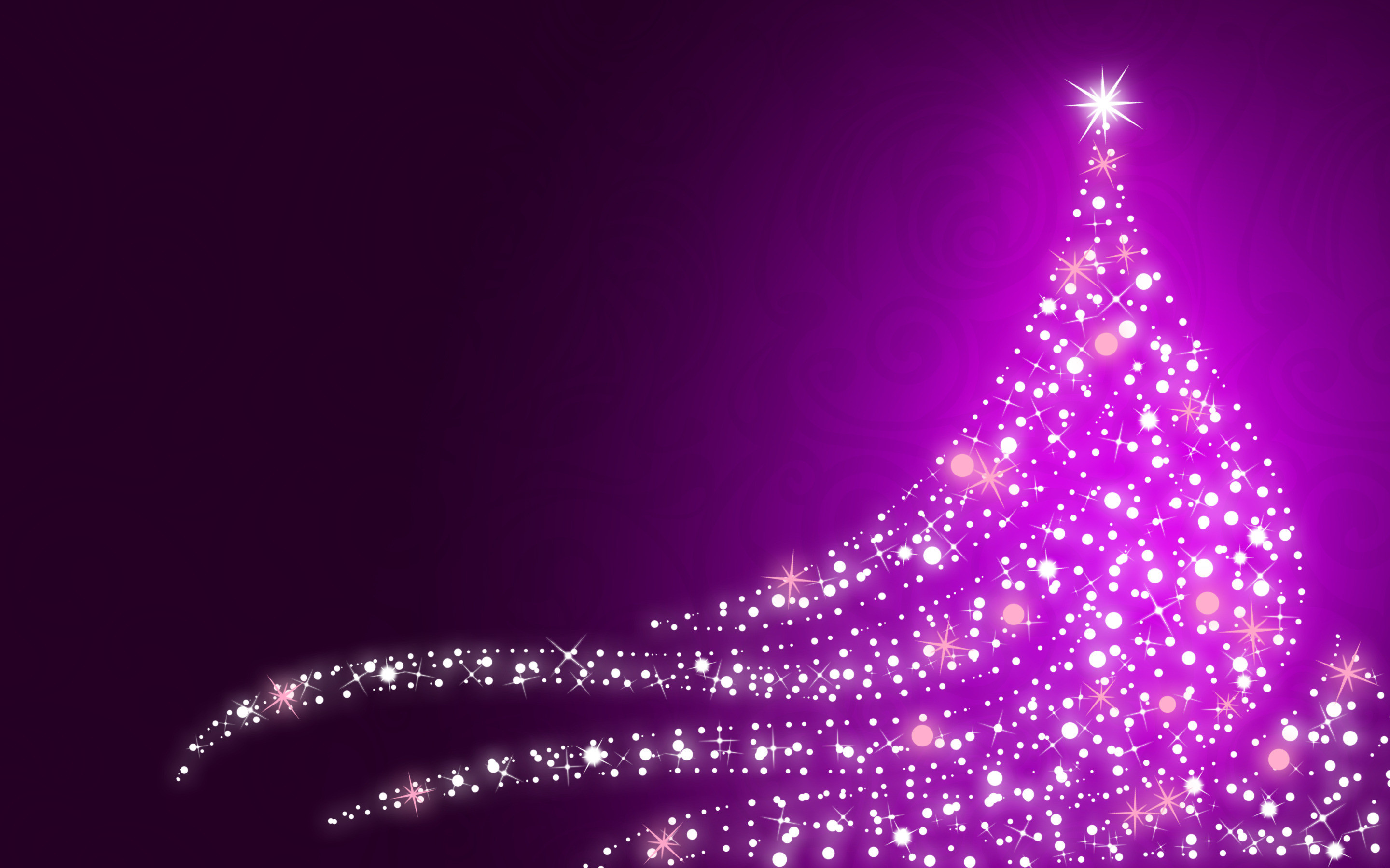 2880x1800 Sparkling Christmas Tree HD Wallpapers
