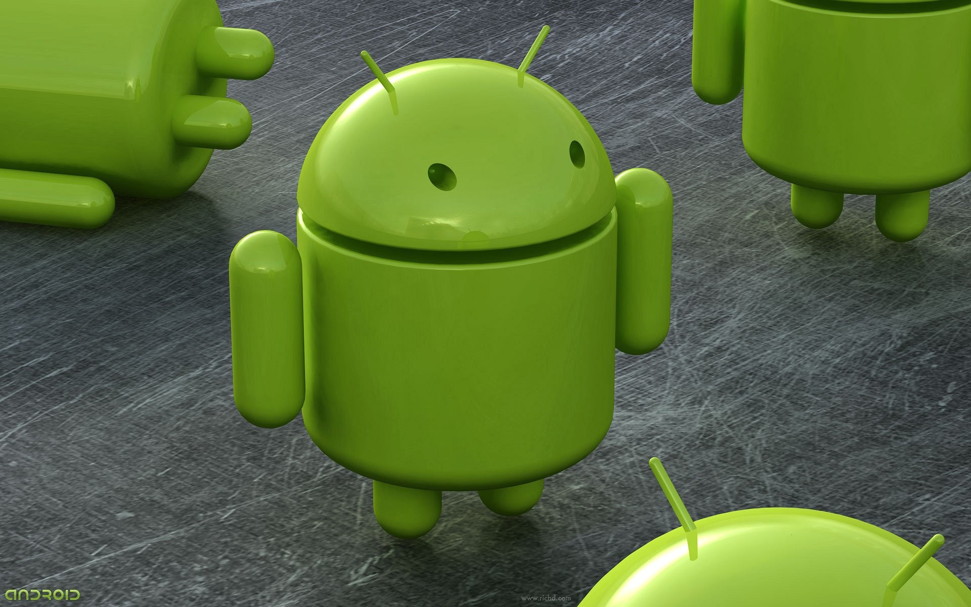 1920x1200 Wallpaper robot green android