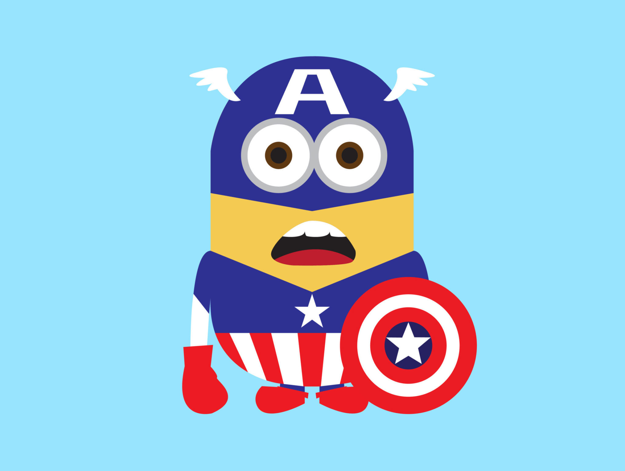 2048x1542 Despicable Me 2 Minion Captain American Images Full HD