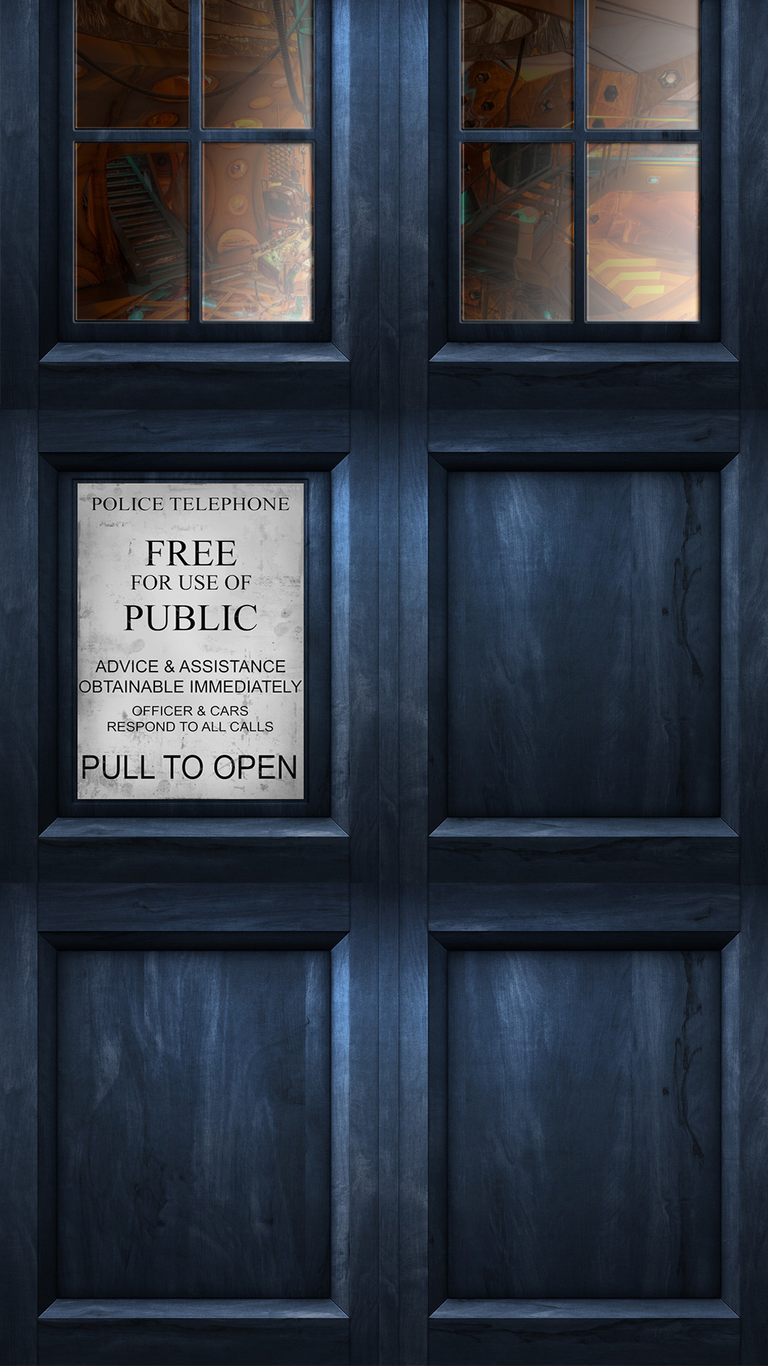 1080x1920 Made a Tardis HQ wallpaper for my phone.