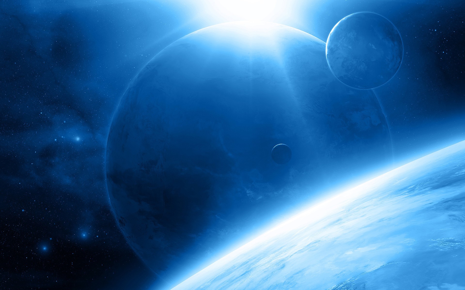 1920x1200 Blue Space Backgrounds Page 1 .