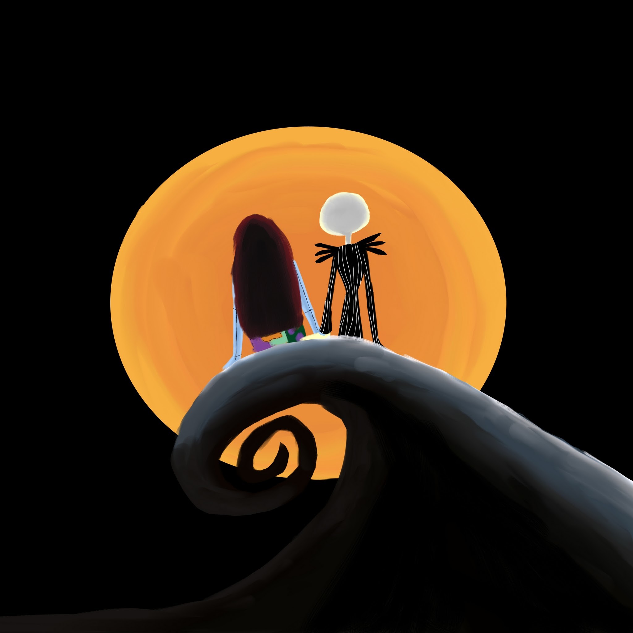 2048x2048 Jack and Sally by monicacarolinee Jack and Sally by monicacarolinee