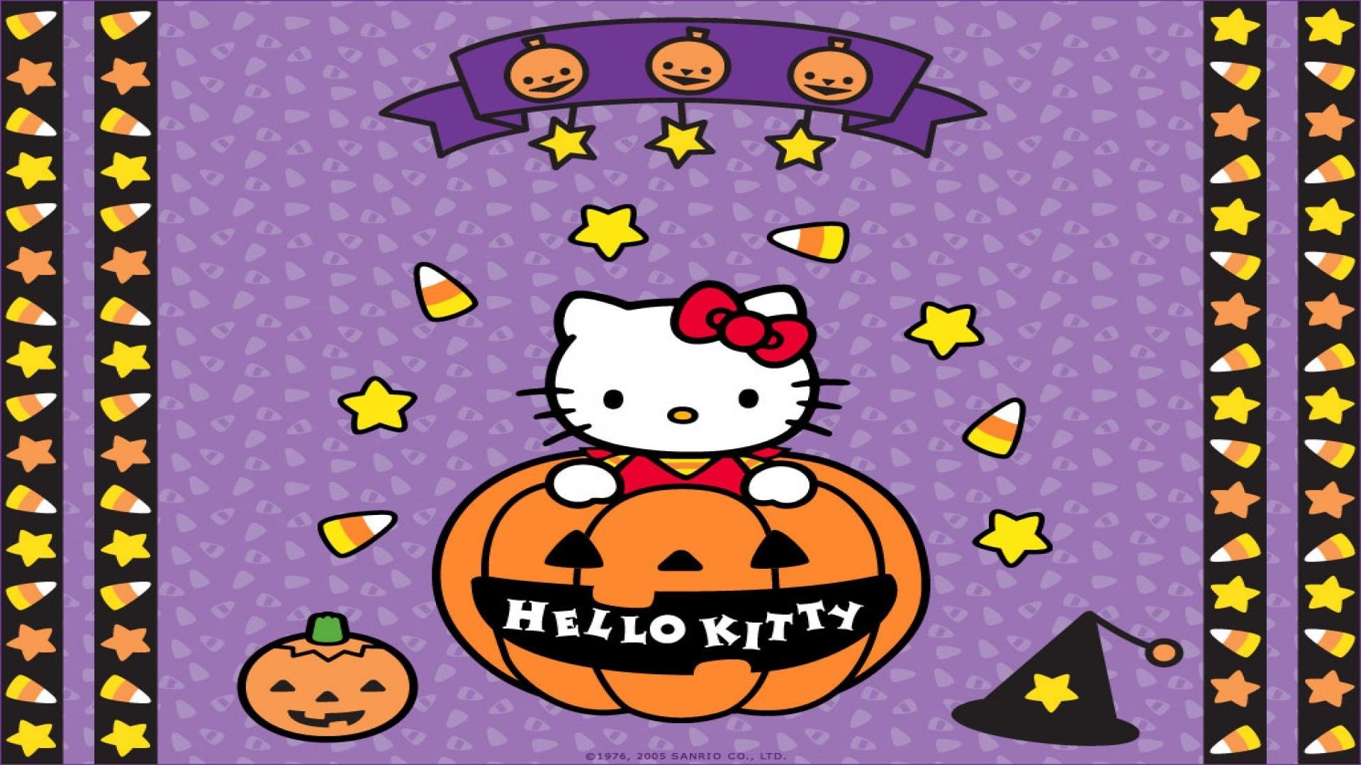 1920x1080 Hello Kitty Halloween HD Wallpaper.