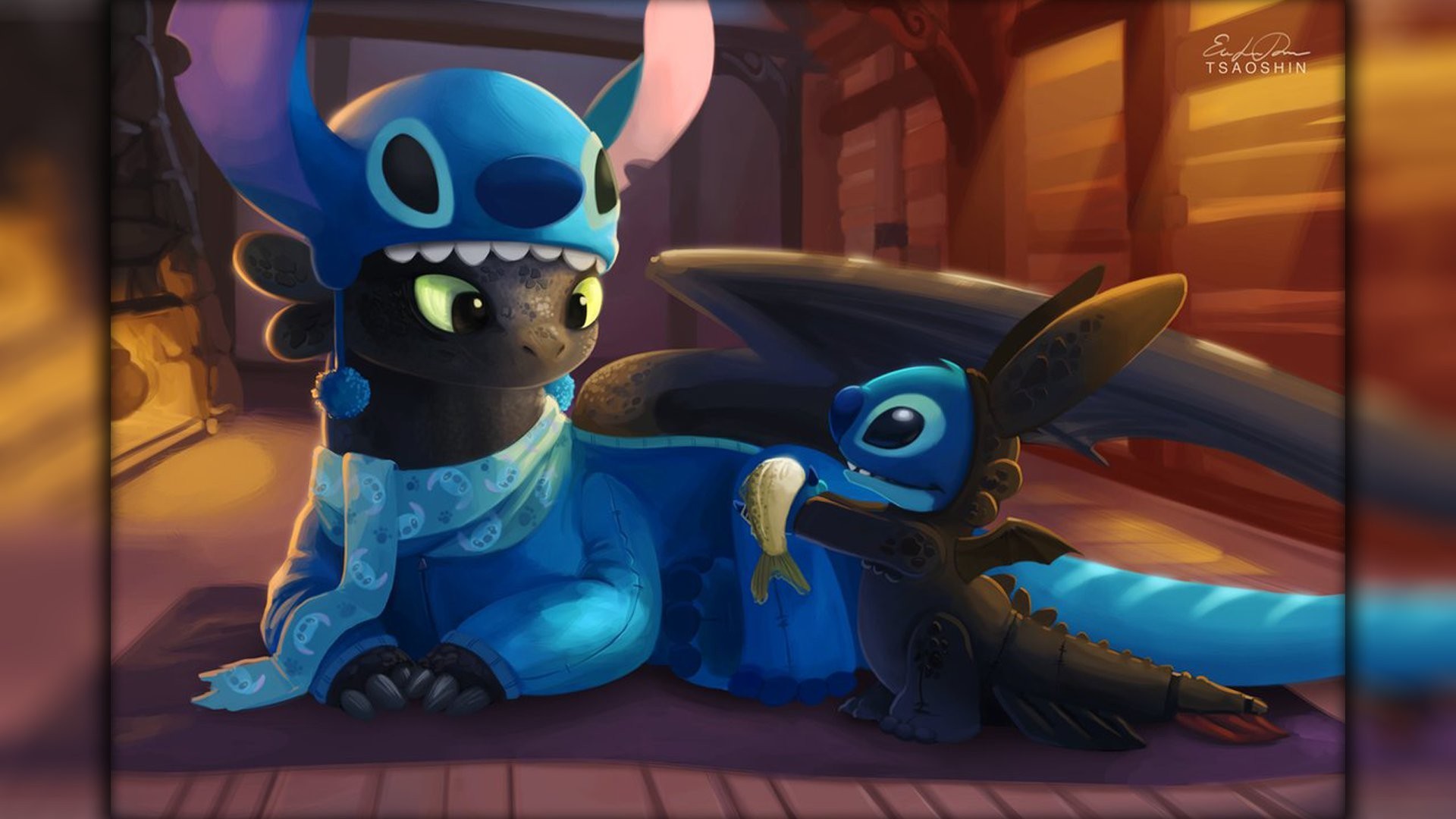 1920x1080 Lilo and Stitch, Dragon, Toothless, How to Train Your Dragon, Stitch  Wallpapers HD / Desktop and Mobile Backgrounds