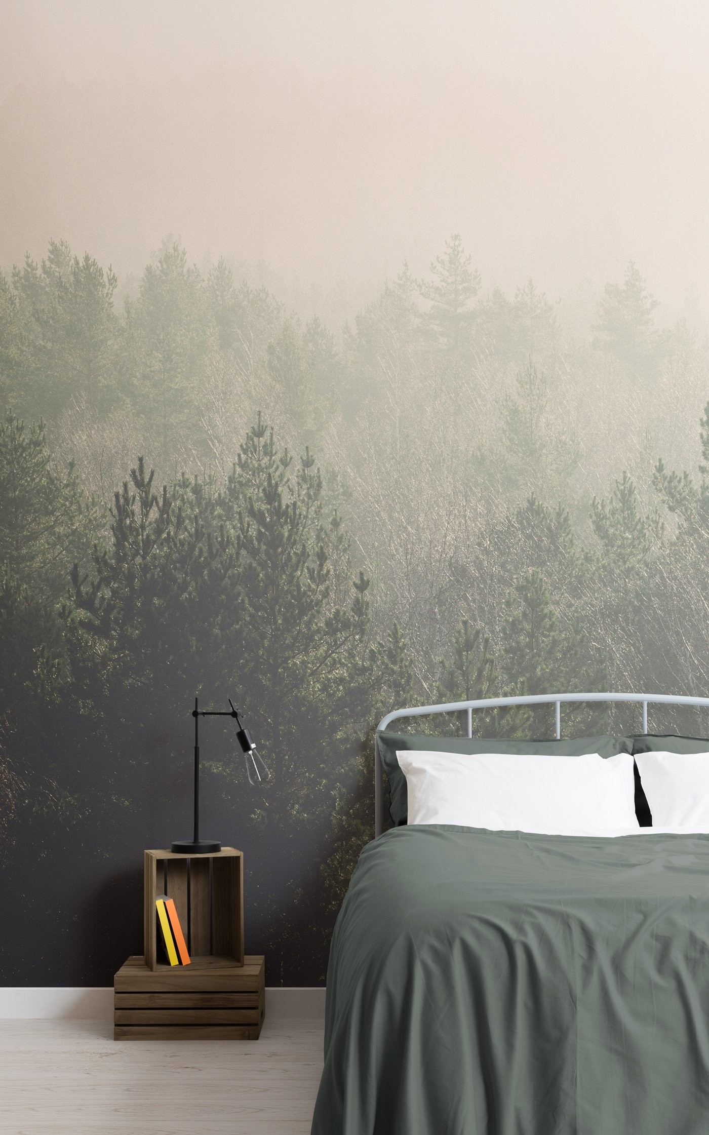 1400x2241 Create a cool and sophisticated men's bedroom space with stylish wallpapers