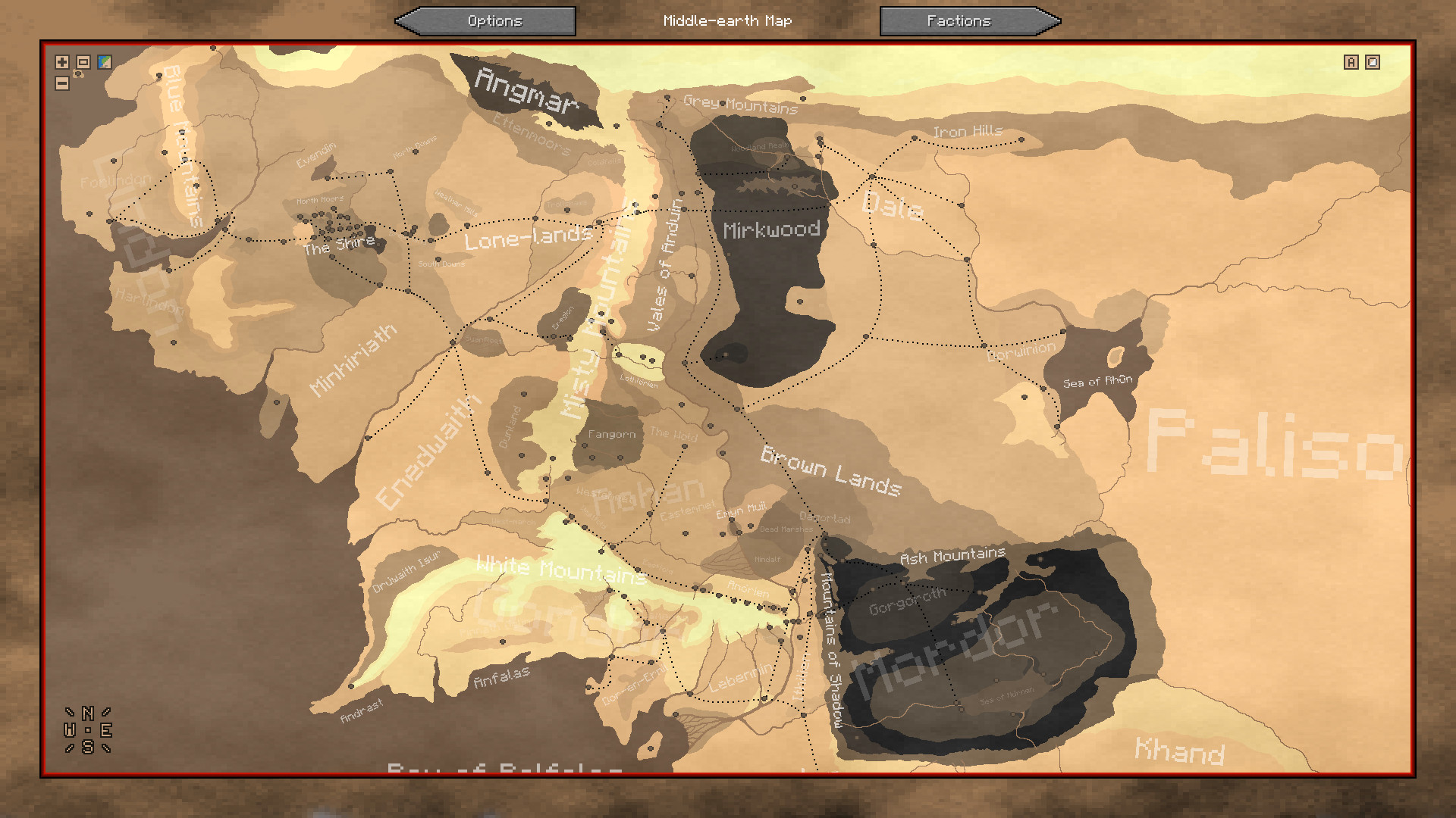 1920x1080 Image - Middle-earth Waypoint Map-sepia.png | The Lord of the Rings  Minecraft Mod Wiki | FANDOM powered by Wikia