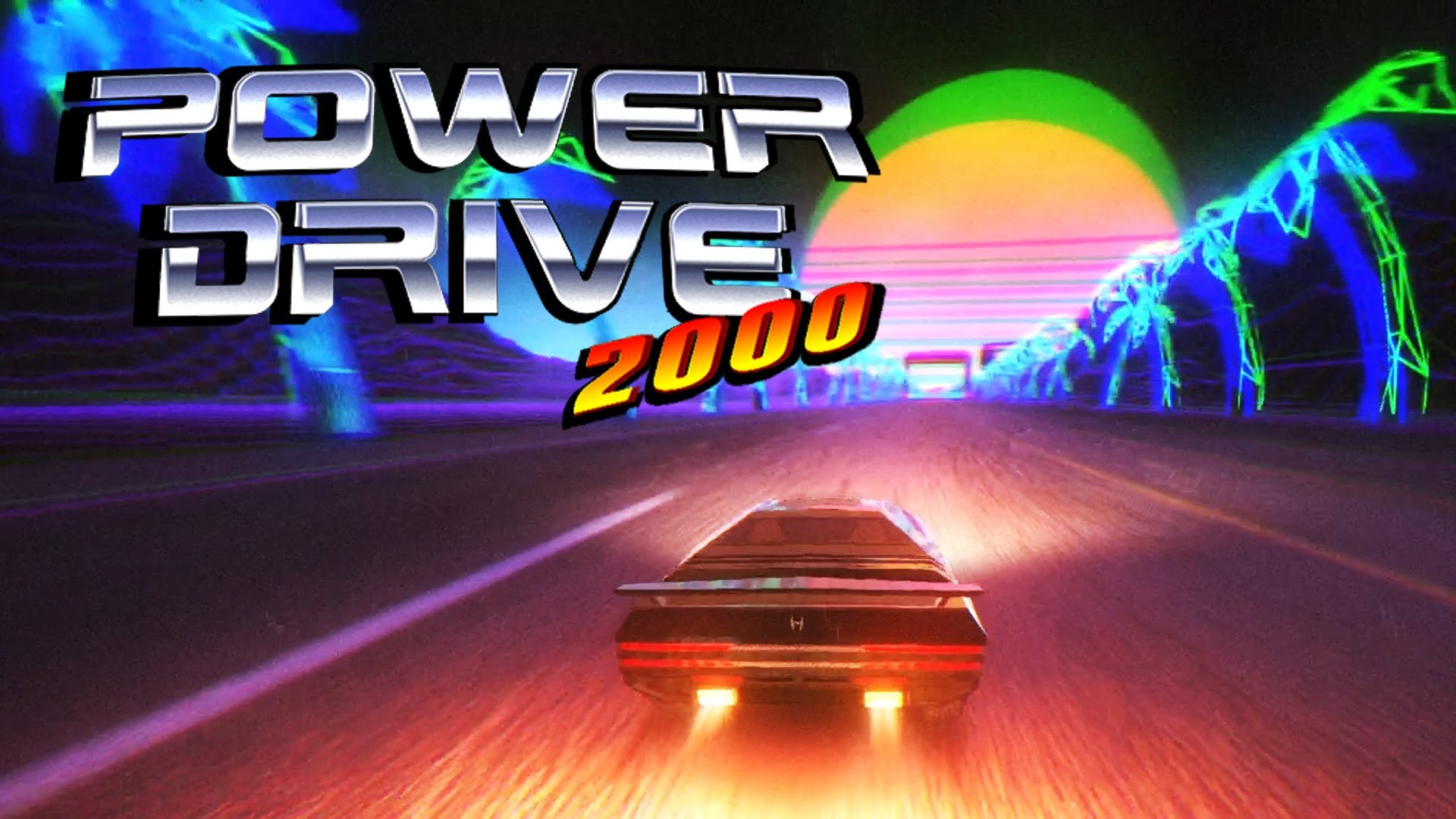 1920x1080 Power Drive 2000: Pre-Alpha - Retro 80s Arcade Racer - Tron Meets Knight  Rider - YouTube