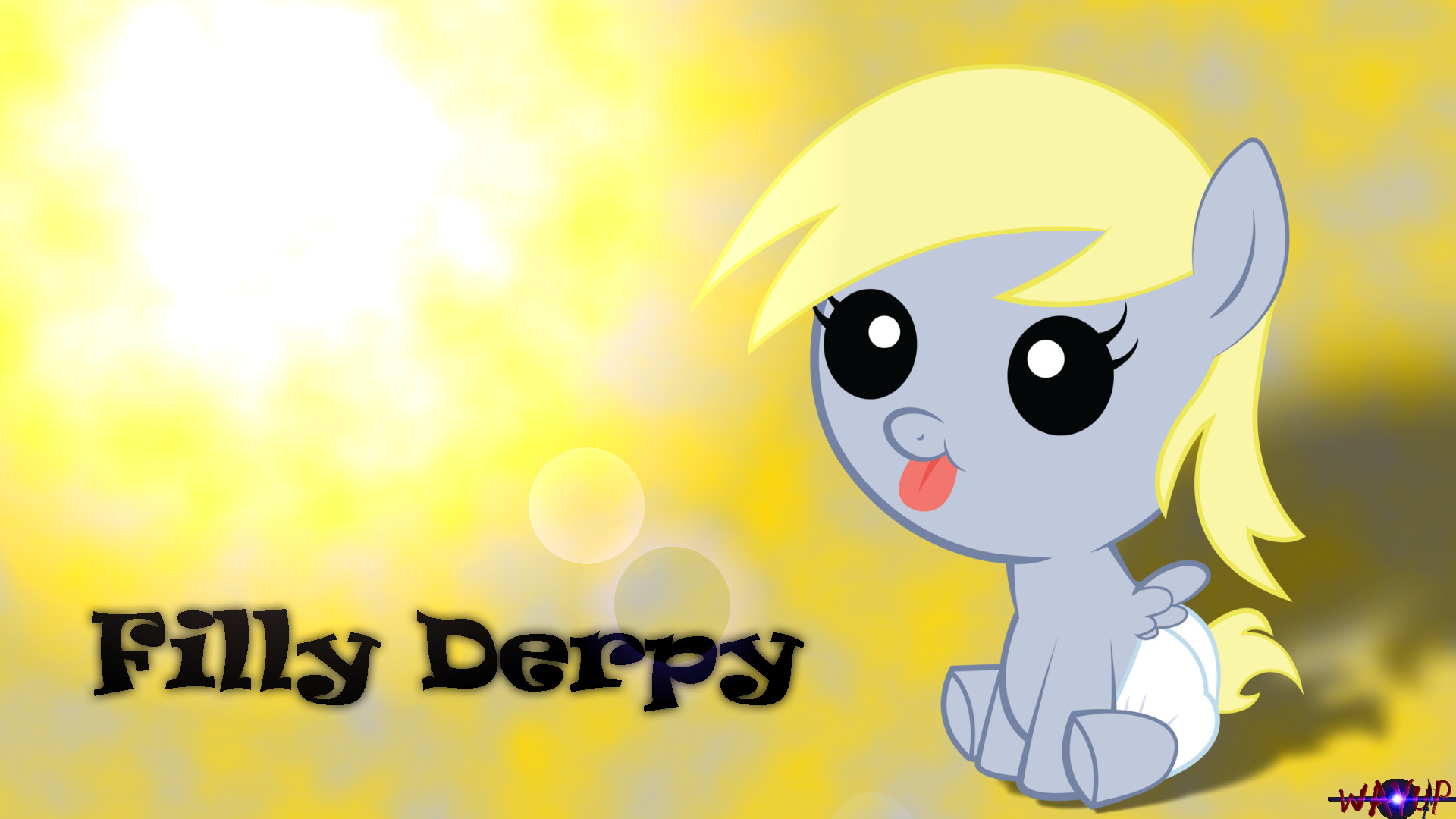 1920x1080 #587469 - baby, baby pony, cute, derpy hooves, filly derpy, pony, safe,  solo, wallpaper - Derpibooru - My Little Pony: Friendship is Magic  Imageboard