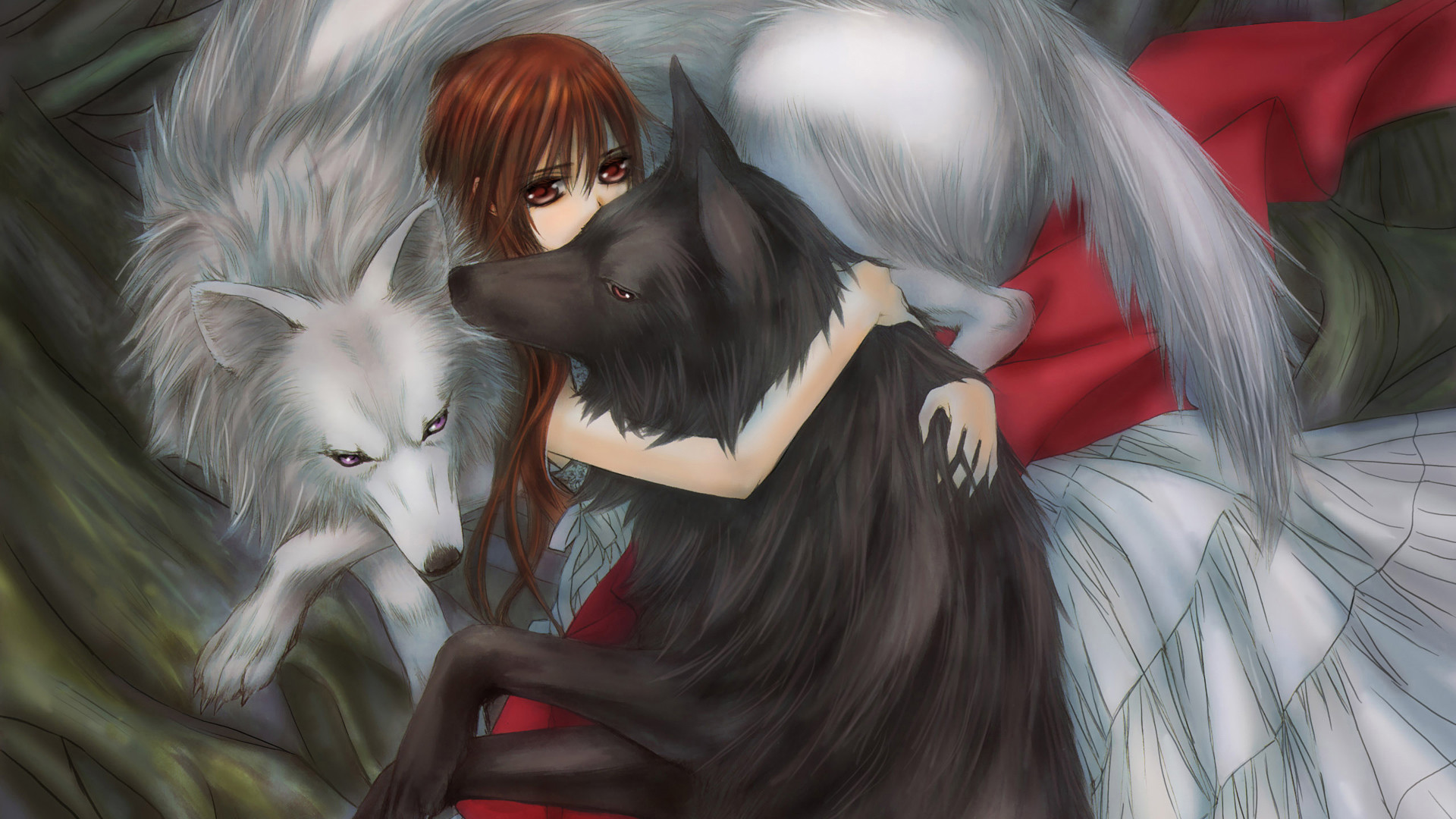 1920x1080 Full HD Wallpaper vampire knight wolf girl redhead
