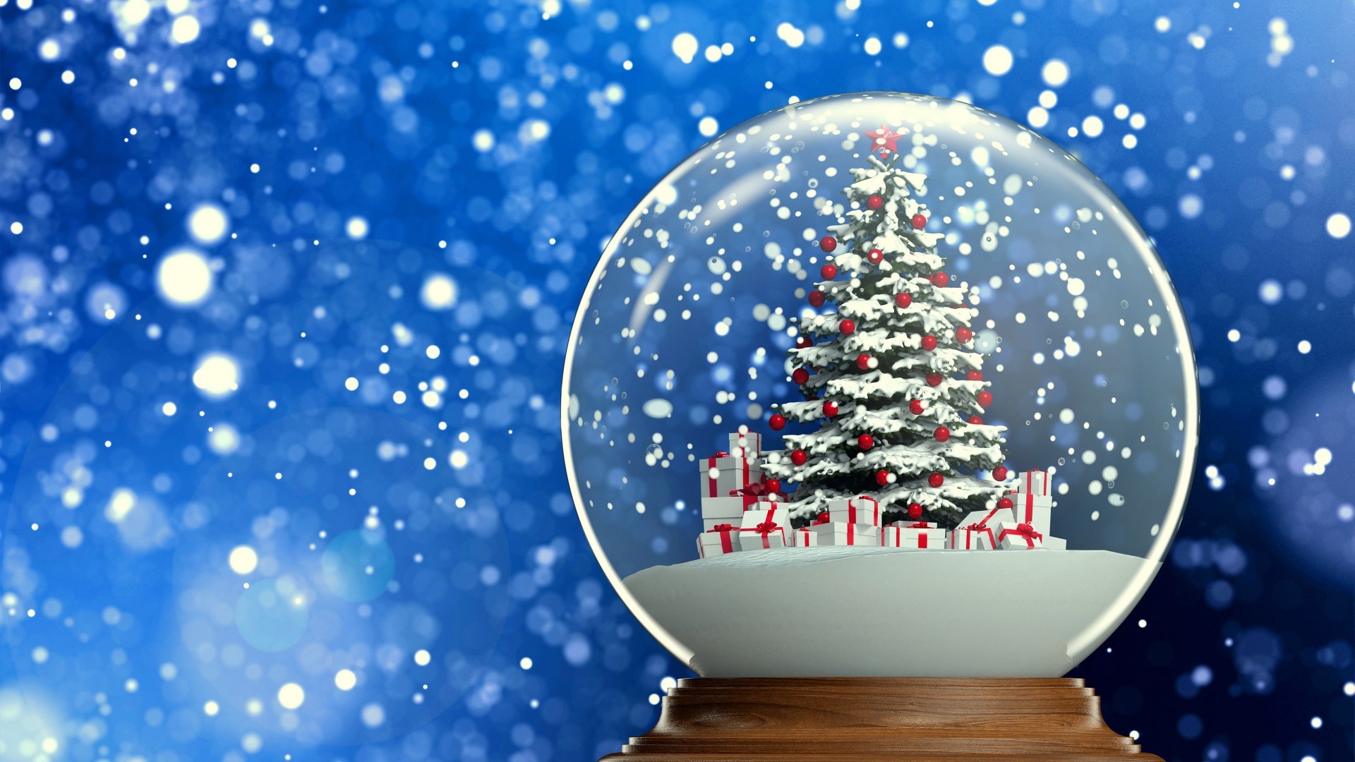 1920x1080 Christmas Snow Globe ID: 531809816 Wallpaper for Free - Creative High  Resolution Pictures