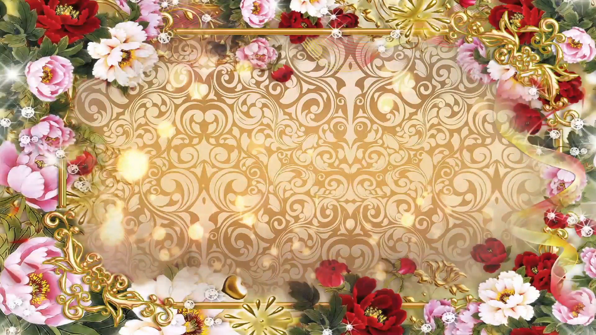 1920x1080 Multicolored Flowers - Abstract Wedding Background 06 Stock Video Footage -  VideoBlocks