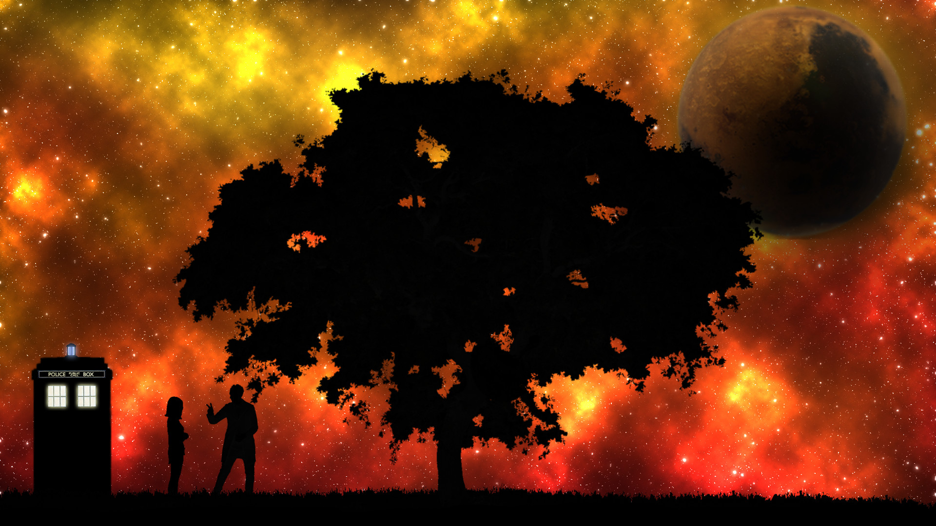 1920x1080 Arts/CraftsA Doctor Who wallpaper I threw together while bored ()  ...