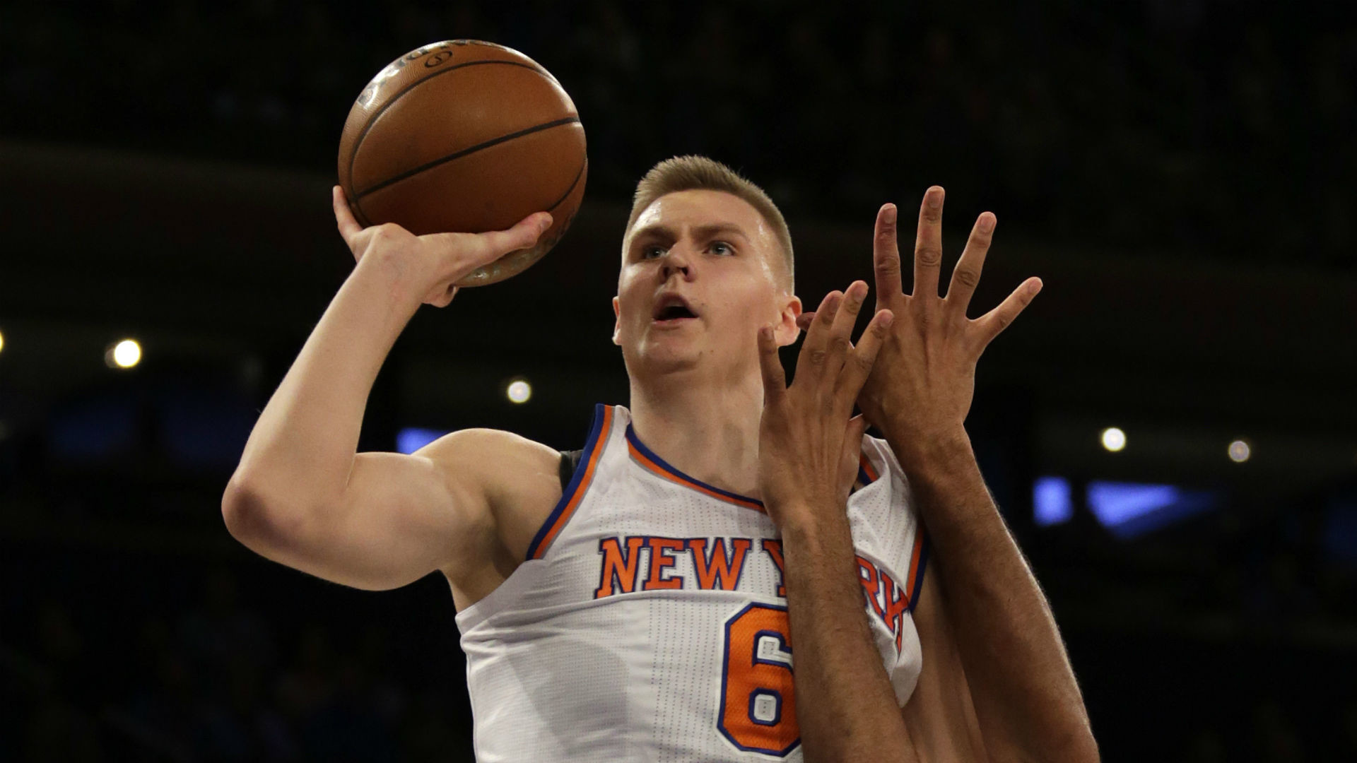 1920x1080 Kristaps Porzingis puts on show for crying Knicks fan from NBA Draft | NBA  | Sporting News