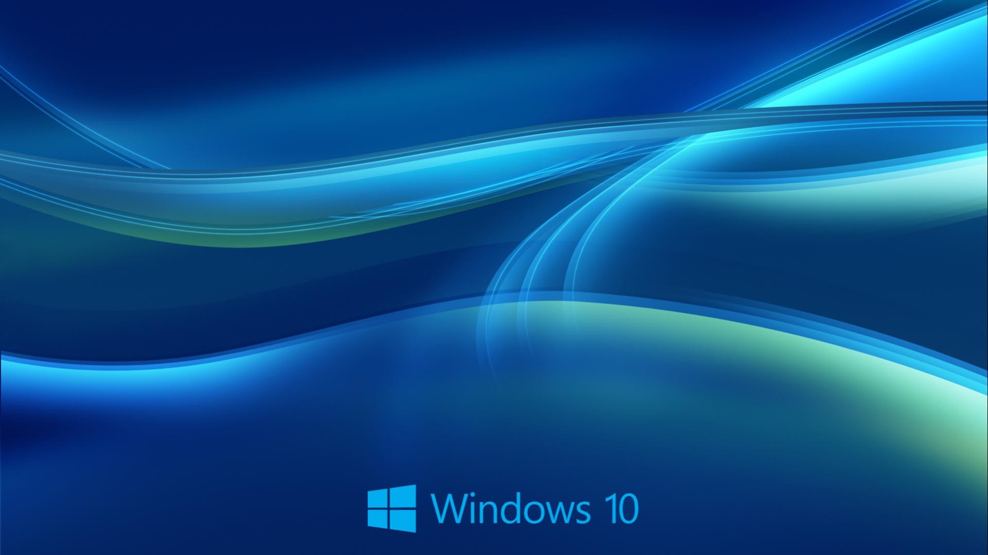 1920x1080 Windows 10 Wallpaper HD in Blue Abstract with New Logo | HD Wallpapers .