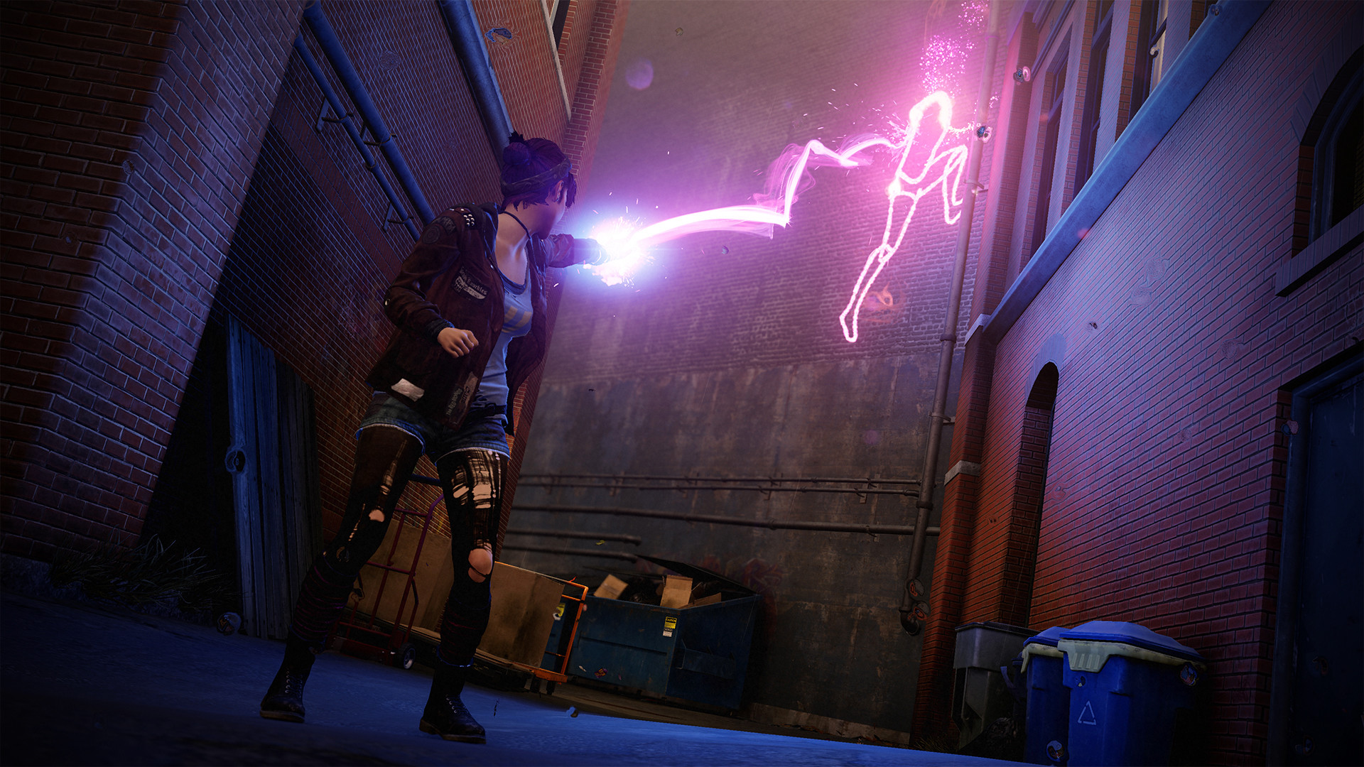1920x1080 Infamous: First Light neon zap