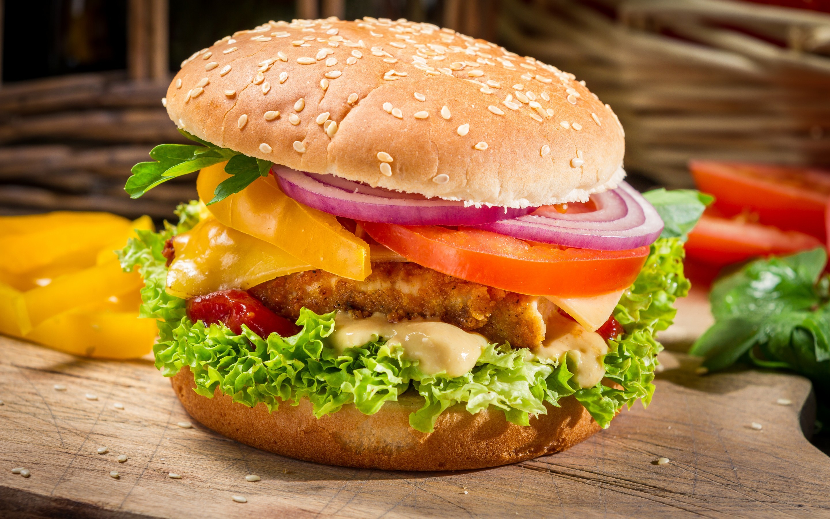 2880x1800 HD Wallpaper | Background ID:433534.  Food Burger