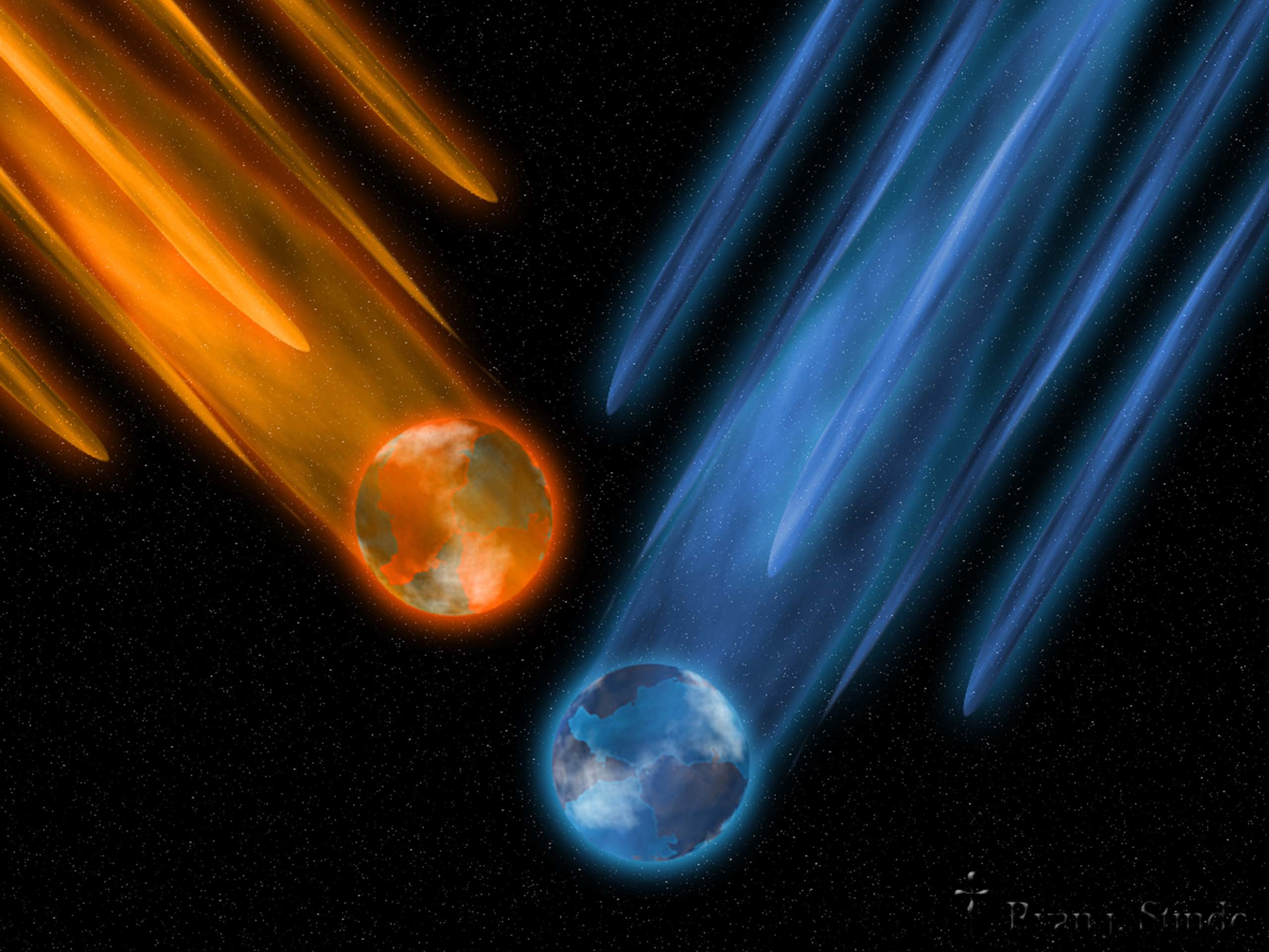 2560x1920 Fire & Ice planets wallpapers and stock photos