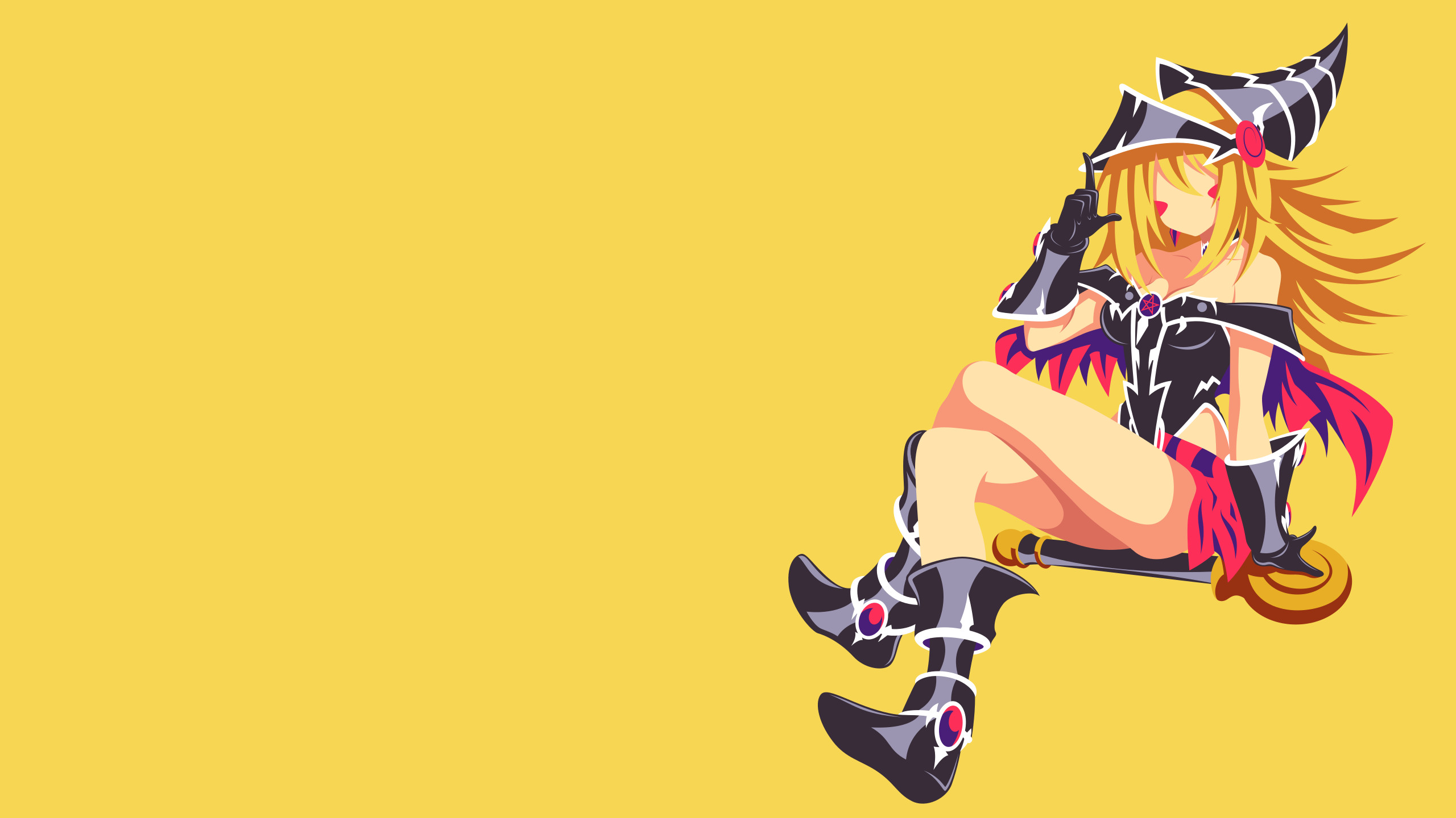 2560x1440 ... YuGiOh - Dark Magician Girl minimalism wallpaper by Carionto