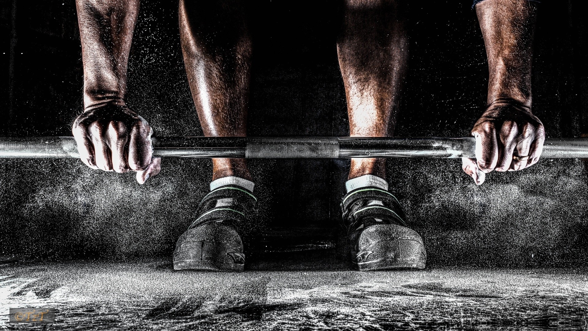 1920x1080 Barbell on the floor, lifting - HD wallpaper download. Wallpapers .