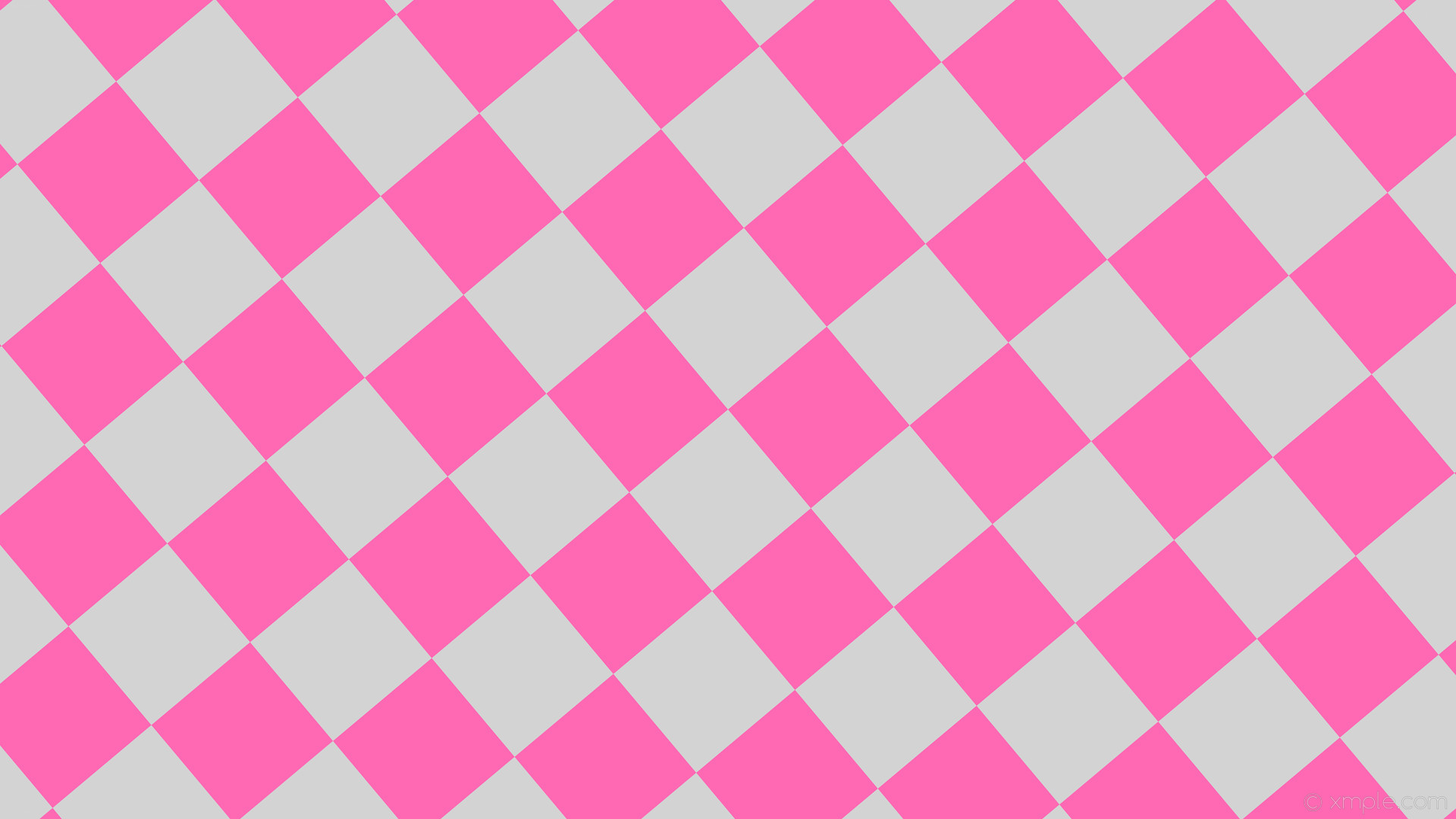1920x1080 wallpaper grey pink checkered squares hot pink light gray #ff69b4 #d3d3d3  diagonal 40Â°