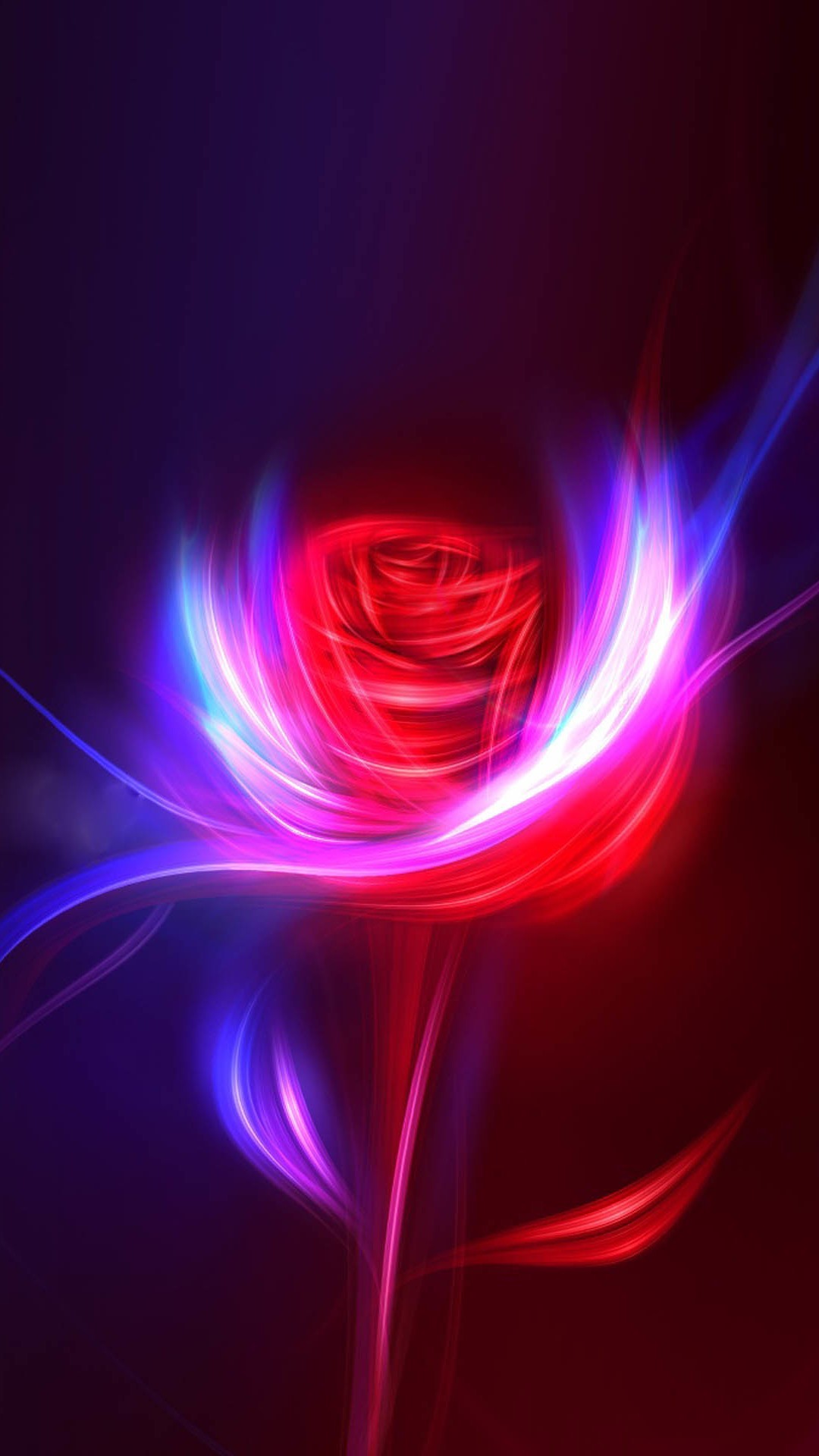 1080x1920 Fantasy Rose Swirl Light Design Art #iPhone #6 #plus #wallpaper