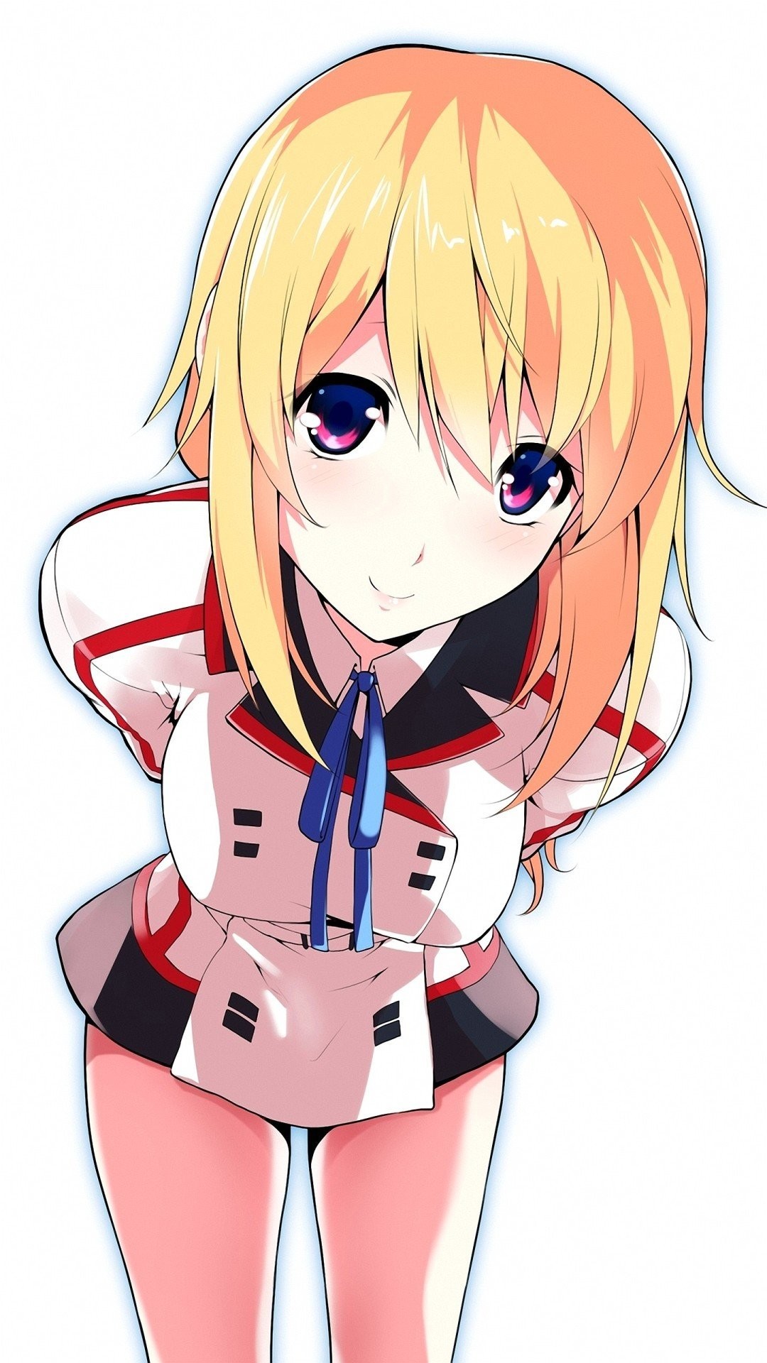 1080x1920 Dunois Charlotte, Infinite Stratos, Simple background HD Wallpapers /  Desktop and Mobile Images & Photos