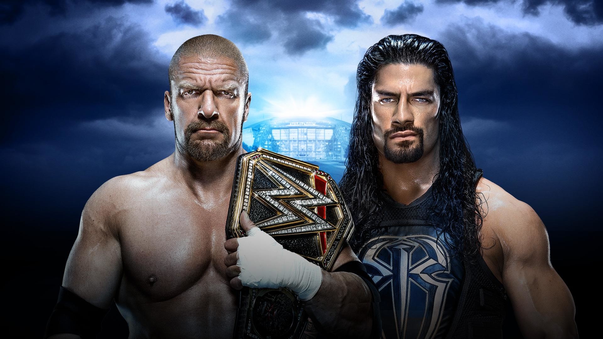 1920x1080 WWE WrestleMania 32 live results: HHH vs Roman Reigns, Undertaker vs Shane  McMahon