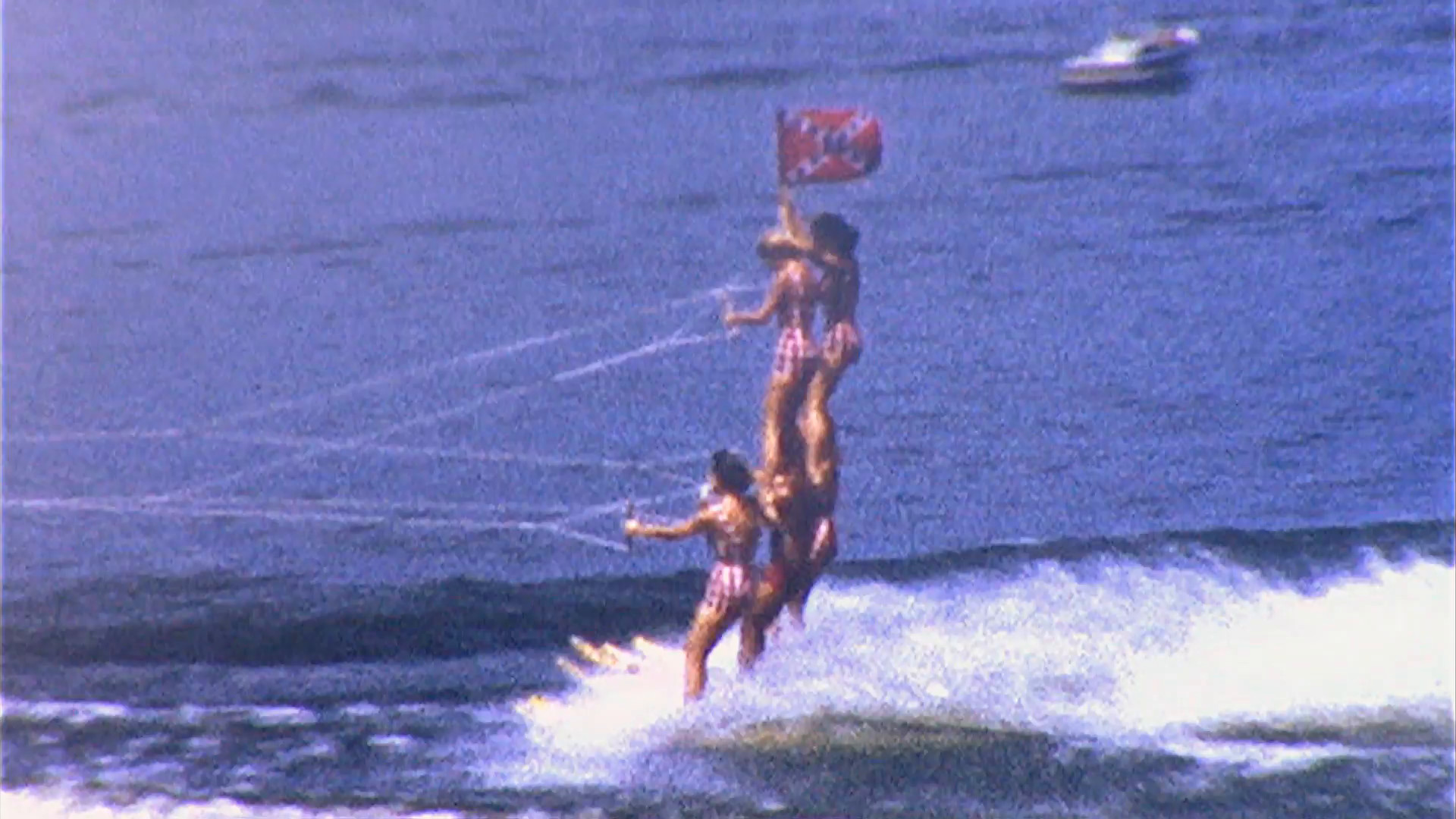1920x1080 Young Women HUMAN PYRAMID STUNT Water Ski Show 1950s Vintage Film Home  Movie 378 Stock Video Footage - Storyblocks Video