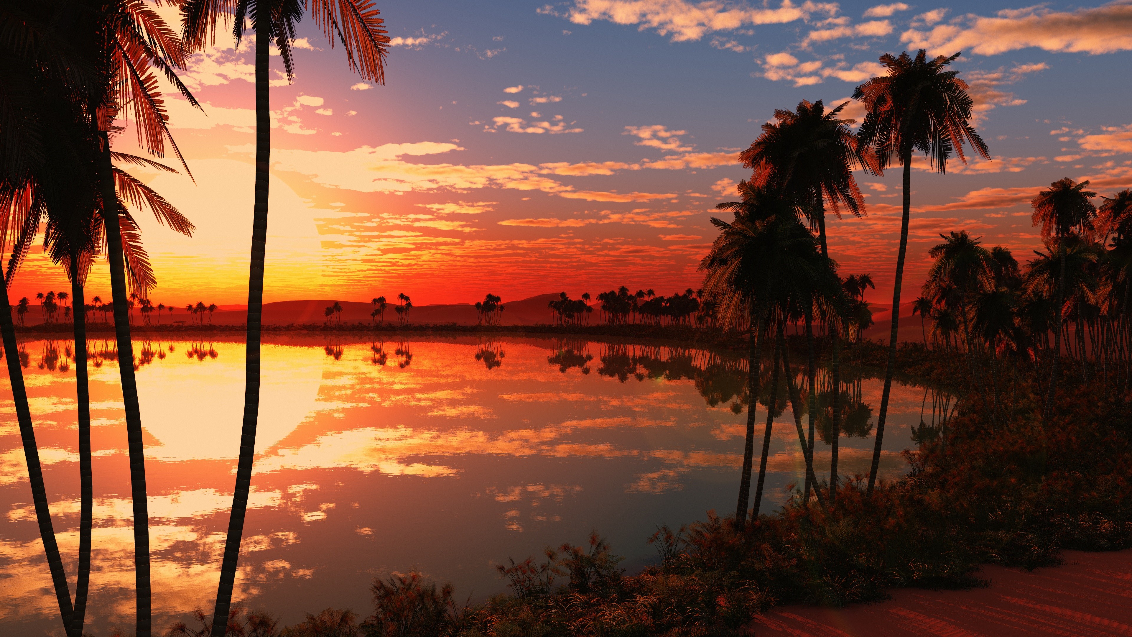 3840x2160 ... beautiful hd; beautiful lake sunset wallpapers in jpg format for free  download ...