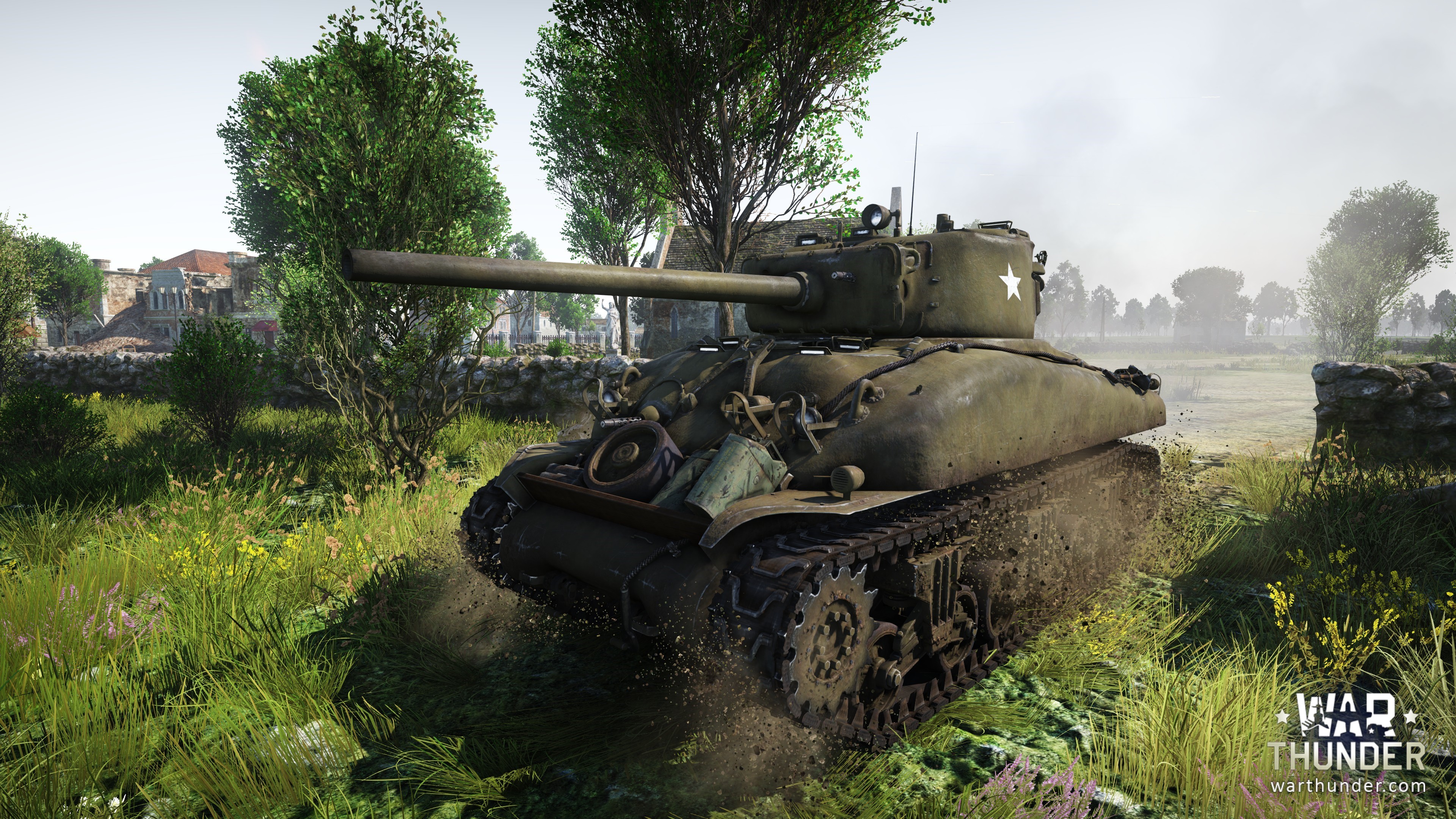 3840x2160 Steel Generals: M4A1(76) Sherman tank