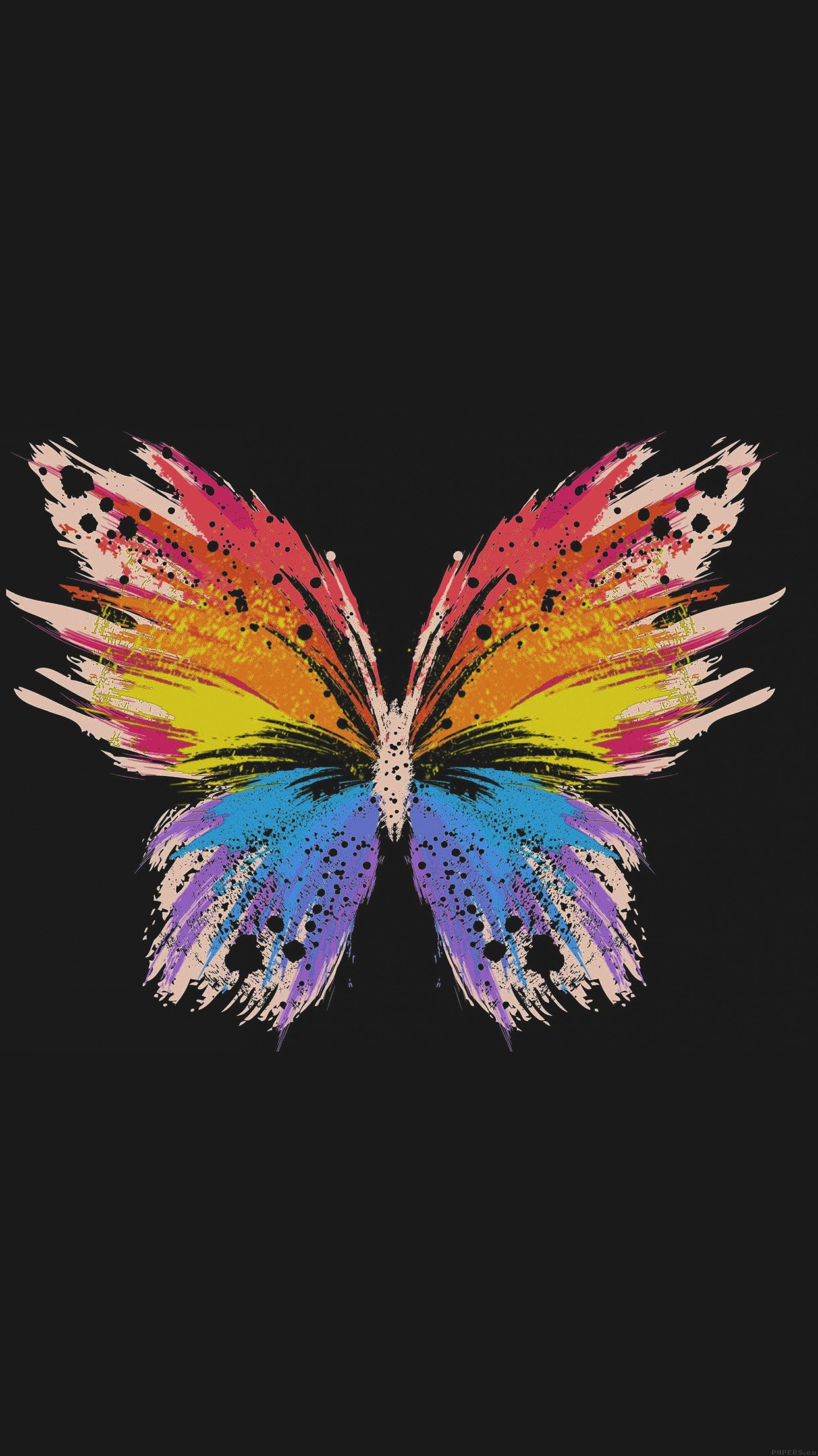 1242x2208 nice butterfly-art-illust-cute-dark-minimal-iphone6-plus