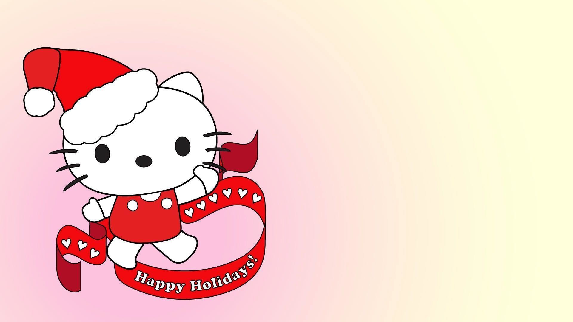 1920x1080 Wallpapers For > Pink Hello Kitty Christmas Wallpaper