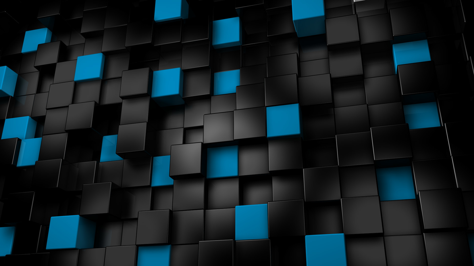 1920x1080 Abstract Blue and Black Cubes (1920x1800) ...