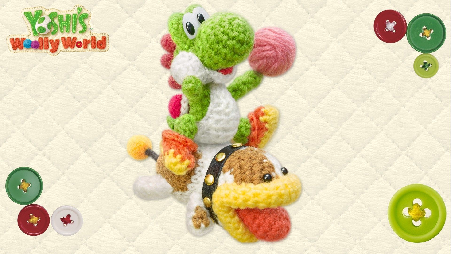 1920x1080 free desktop backgrounds for yoshis woolly world