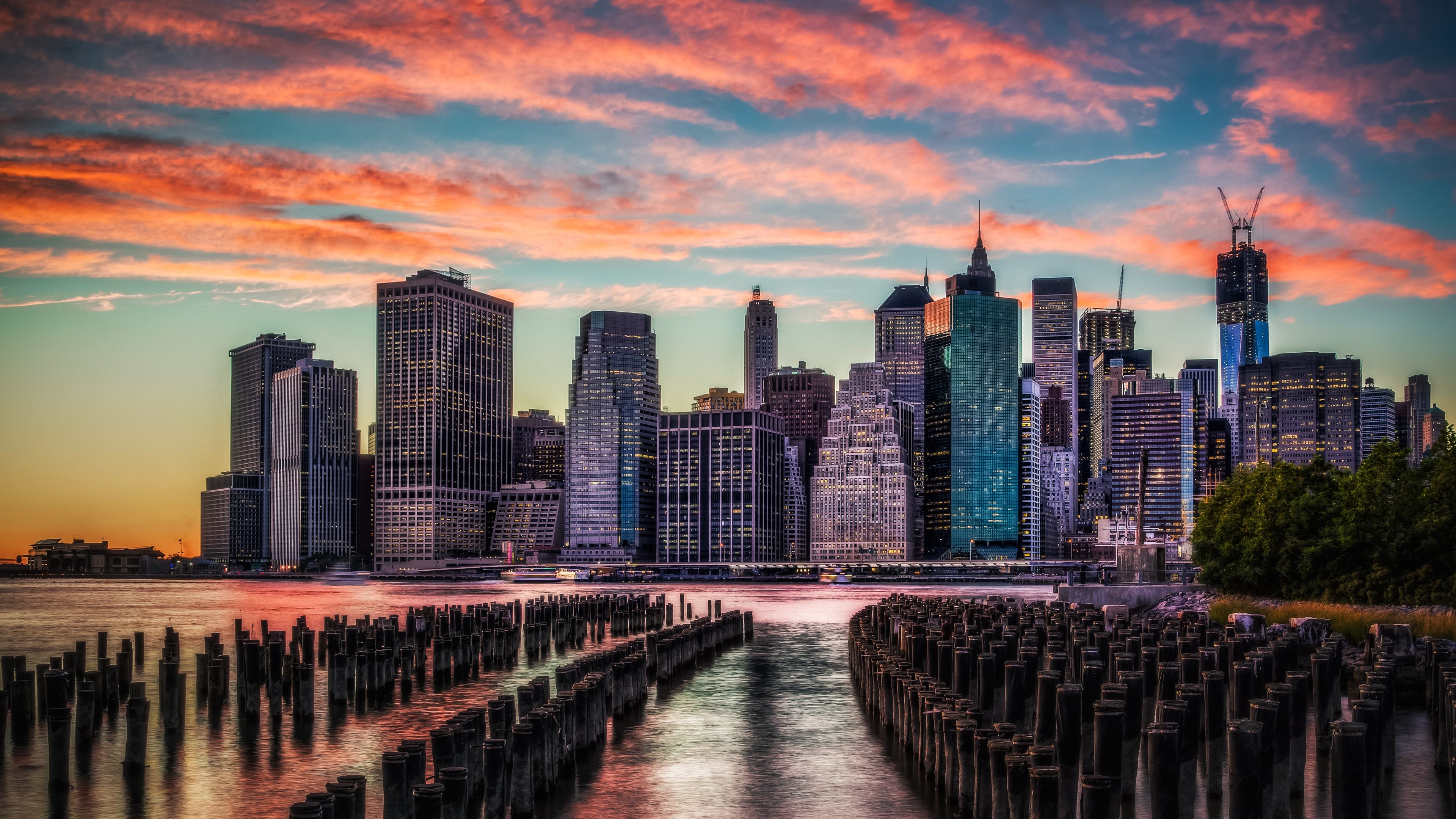 3840x2160 The 2nd wallpaper with skyscrapers from Manhattan, NY. 4K Ultra High  Definition HD:  (just ...