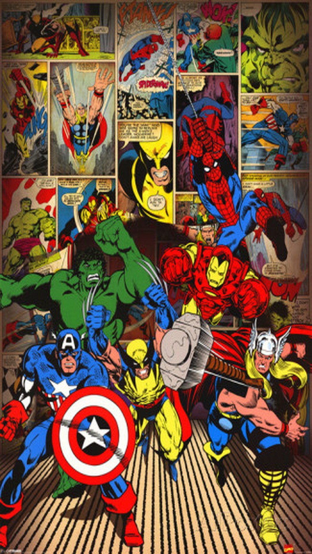 1080x1920 Marvel-Here-Come-the-Heroes-iPhone-6-Wallpaper-Plus-Hd.jpg 1,080Ã1,920  pixeles | Proyectos que debo intentar | Pinterest | Hintergrundbilder