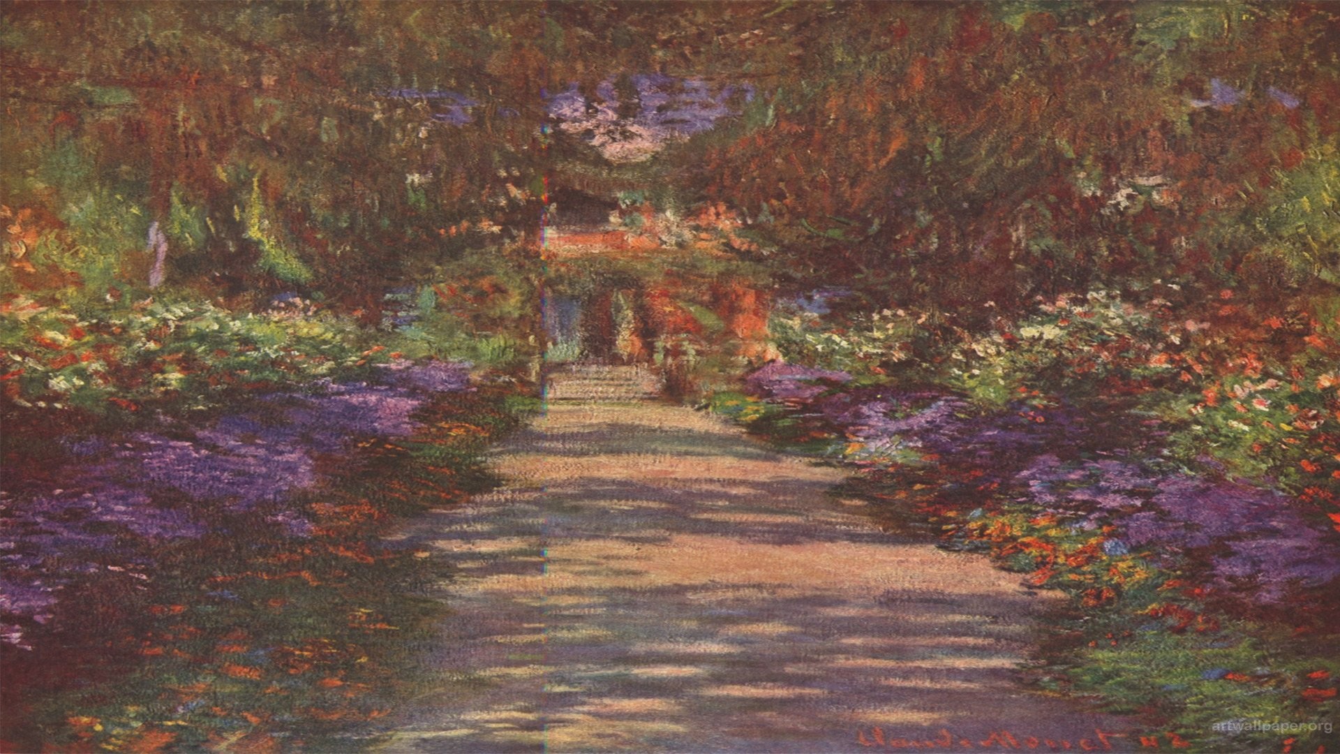 1920x1080 Monet Garden Path
