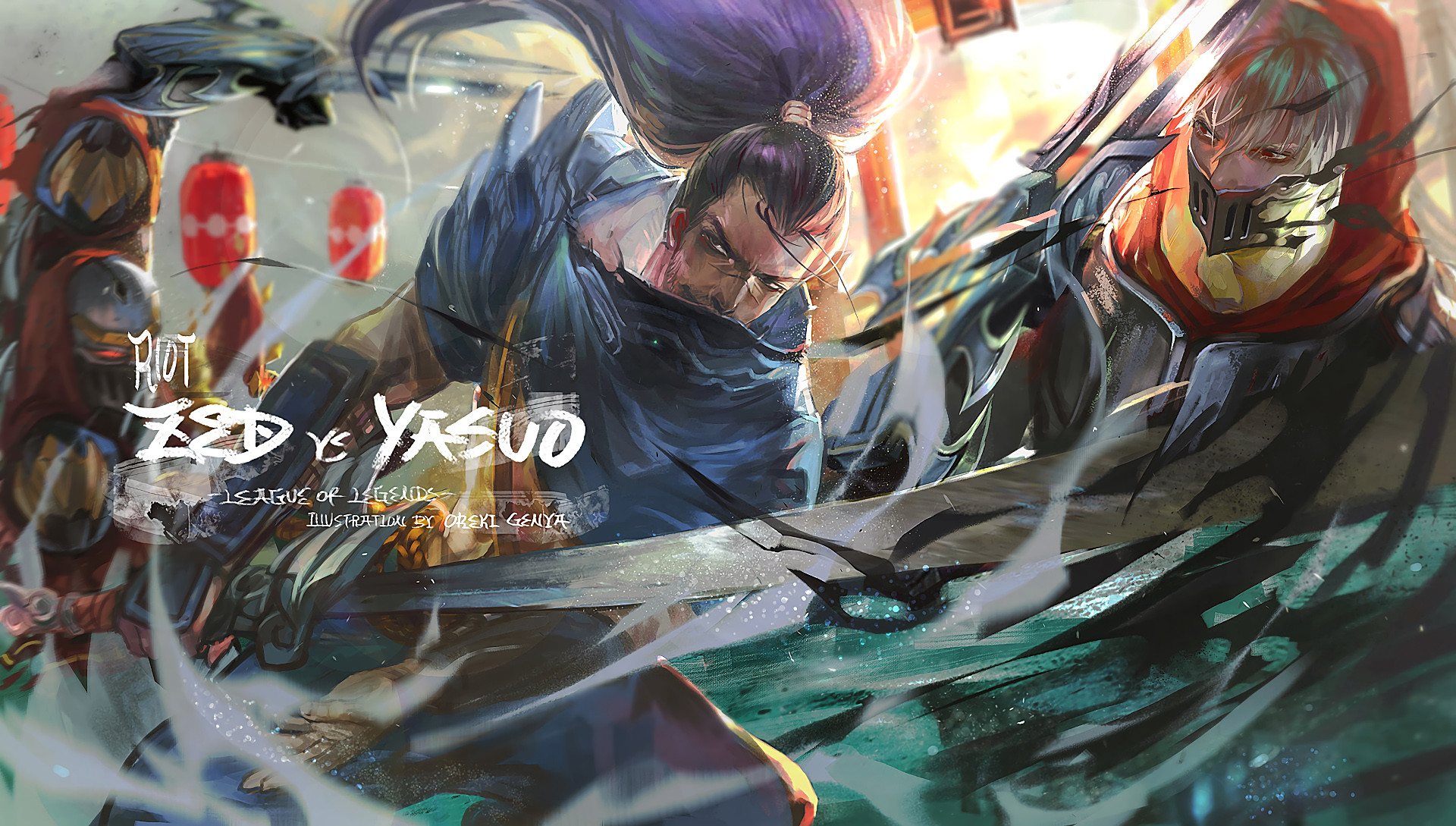 1920x1089 Unmasked Zed Vs Yasuo by OrekiGenya HD Wallpaper Fan Art Artwork League of  Legends lol