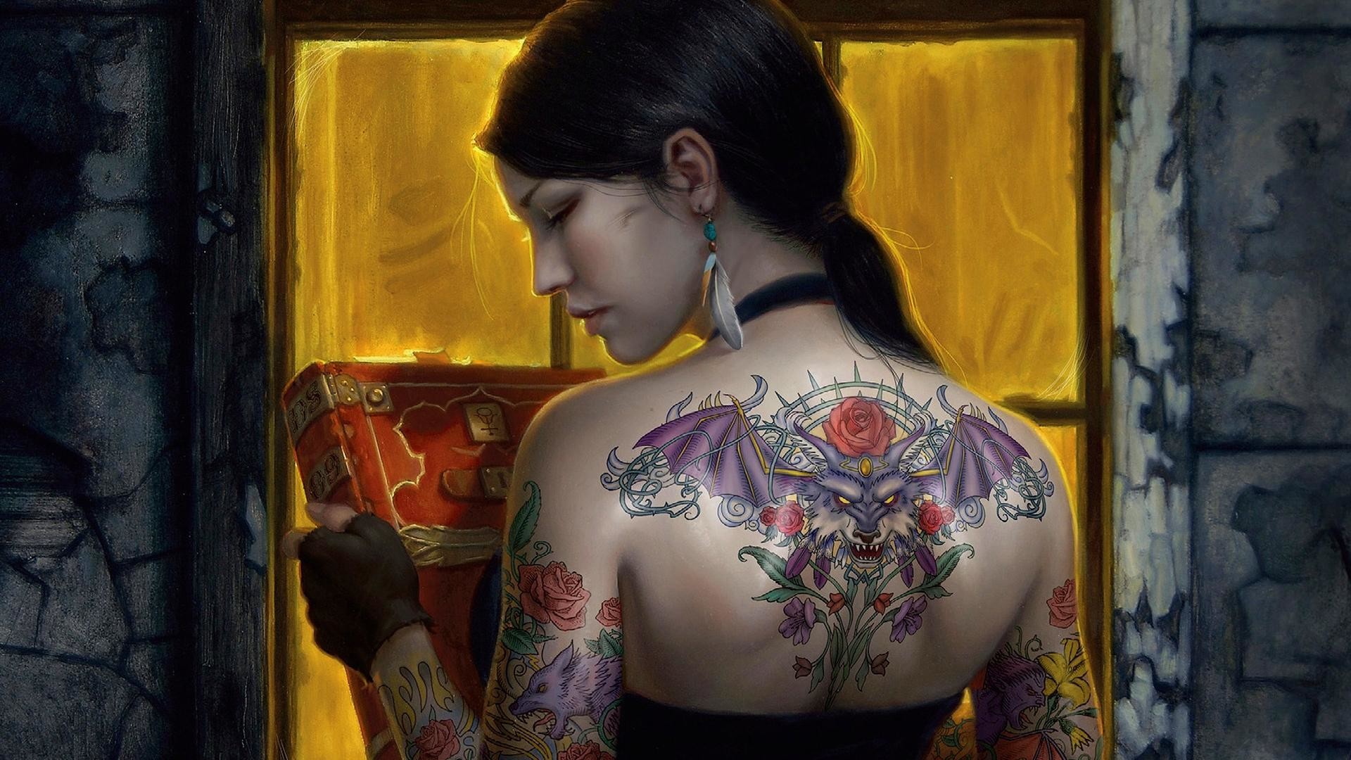 1920x1080 Wallpapers Koi Fish Tatto Girl With Oriental Tattoos Tattoo Girls .