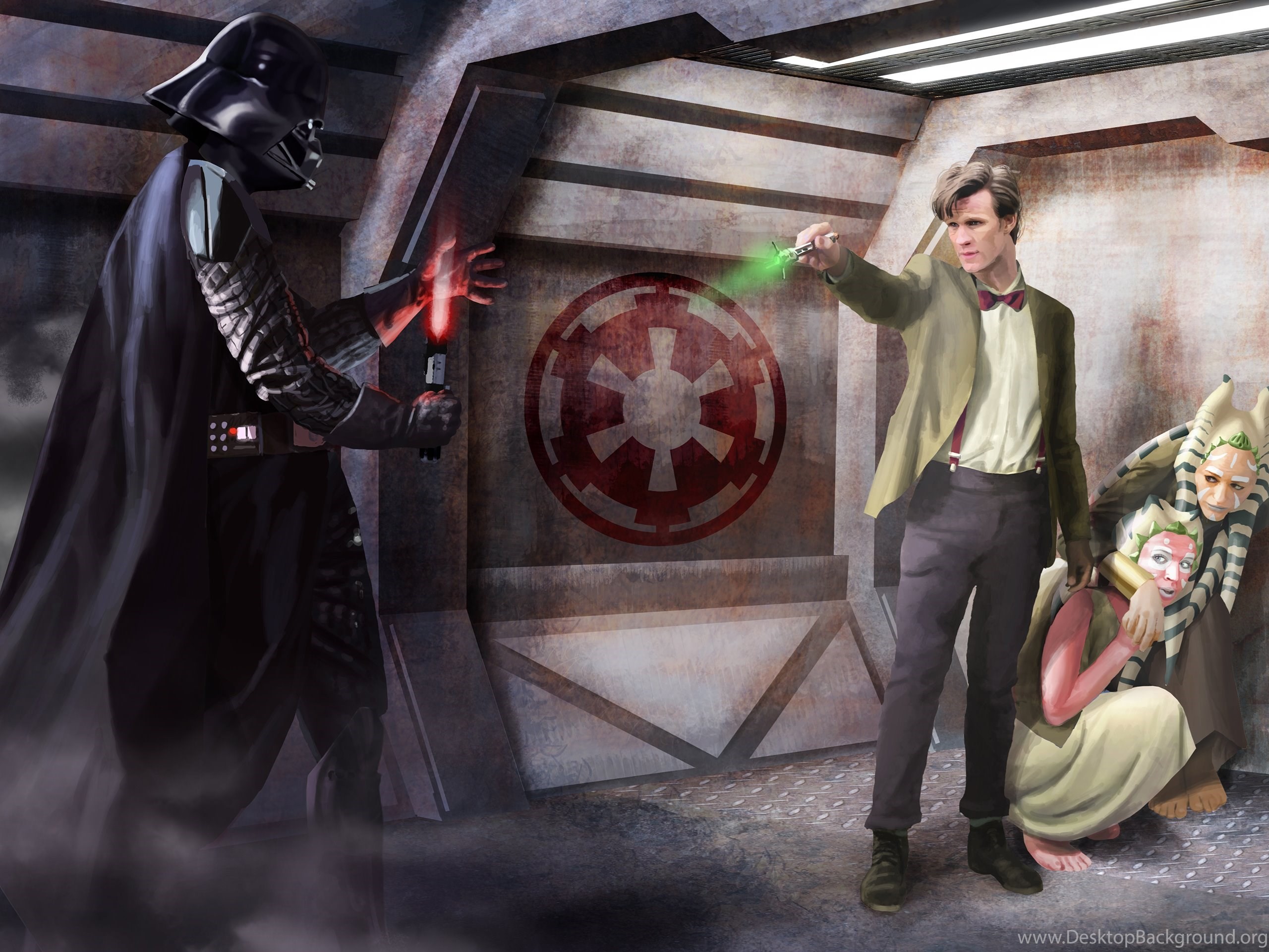 2560x1920 Doctor Who Eleventh Doctor Sonic Screwdriver Star Wars Darth Vader .