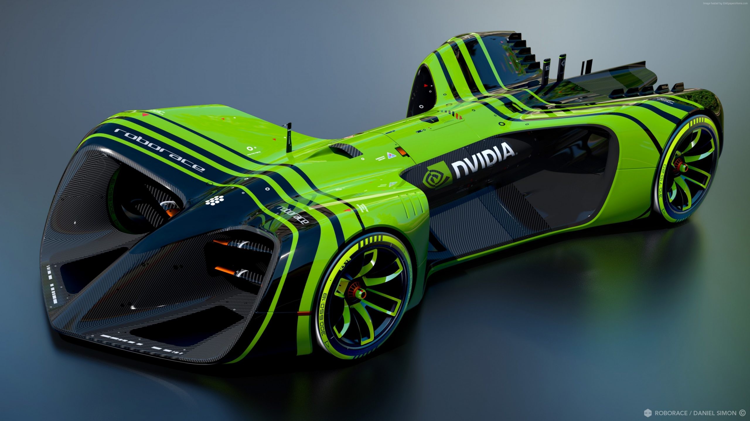 2560x1440 Roborace NVidia, future cars, Formula E season, electric cars, Daniel Simon