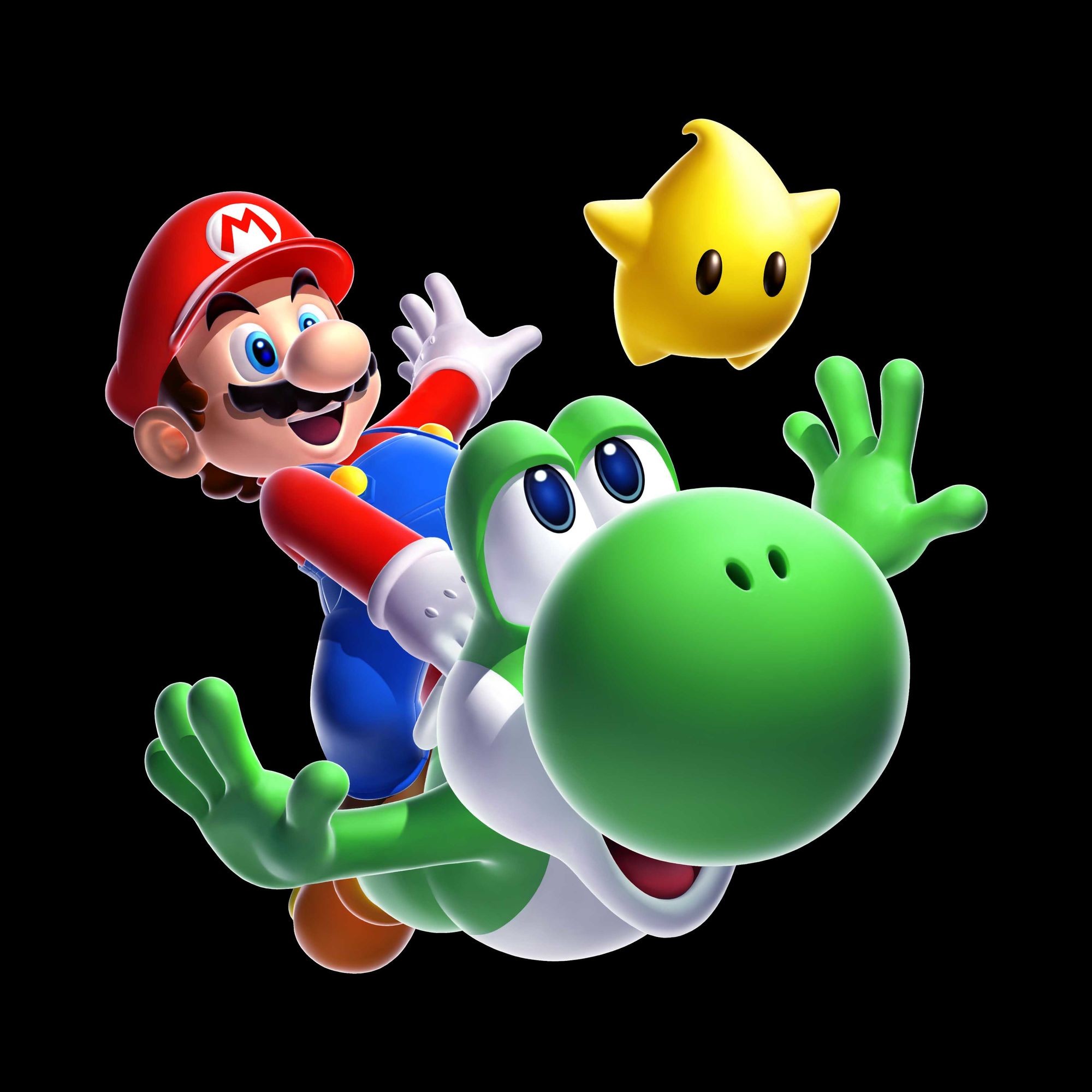 2000x2000 Mario & Yoshi SMG2