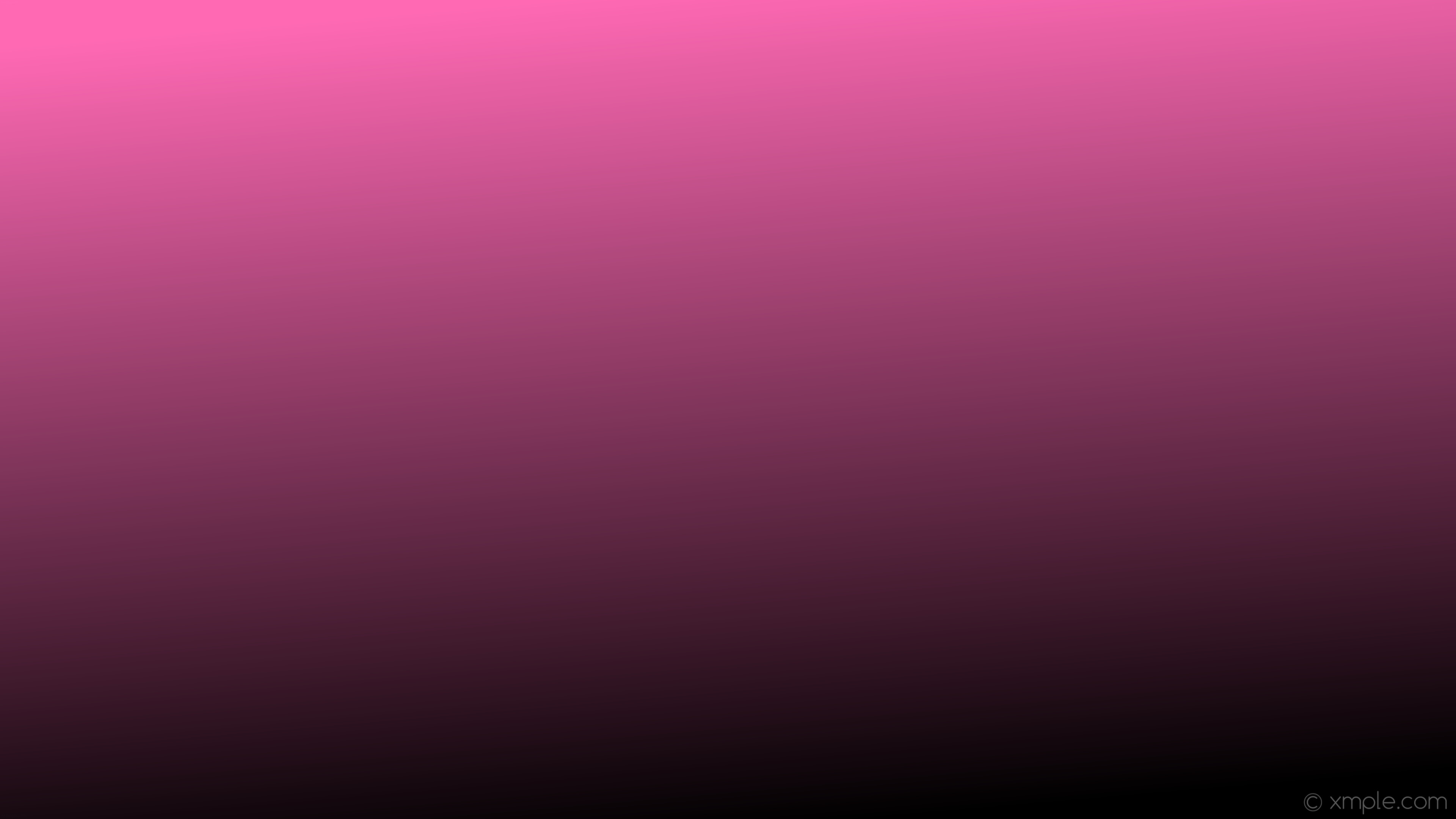 3840x2160 wallpaper black pink gradient linear hot pink #ff69b4 #000000 105Â°