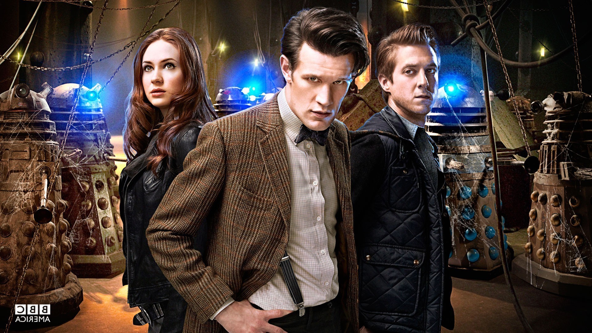 1920x1080 2560x1080 Preview wallpaper doctor who, matt smith, jenna-louise coleman,  motorcycle, london