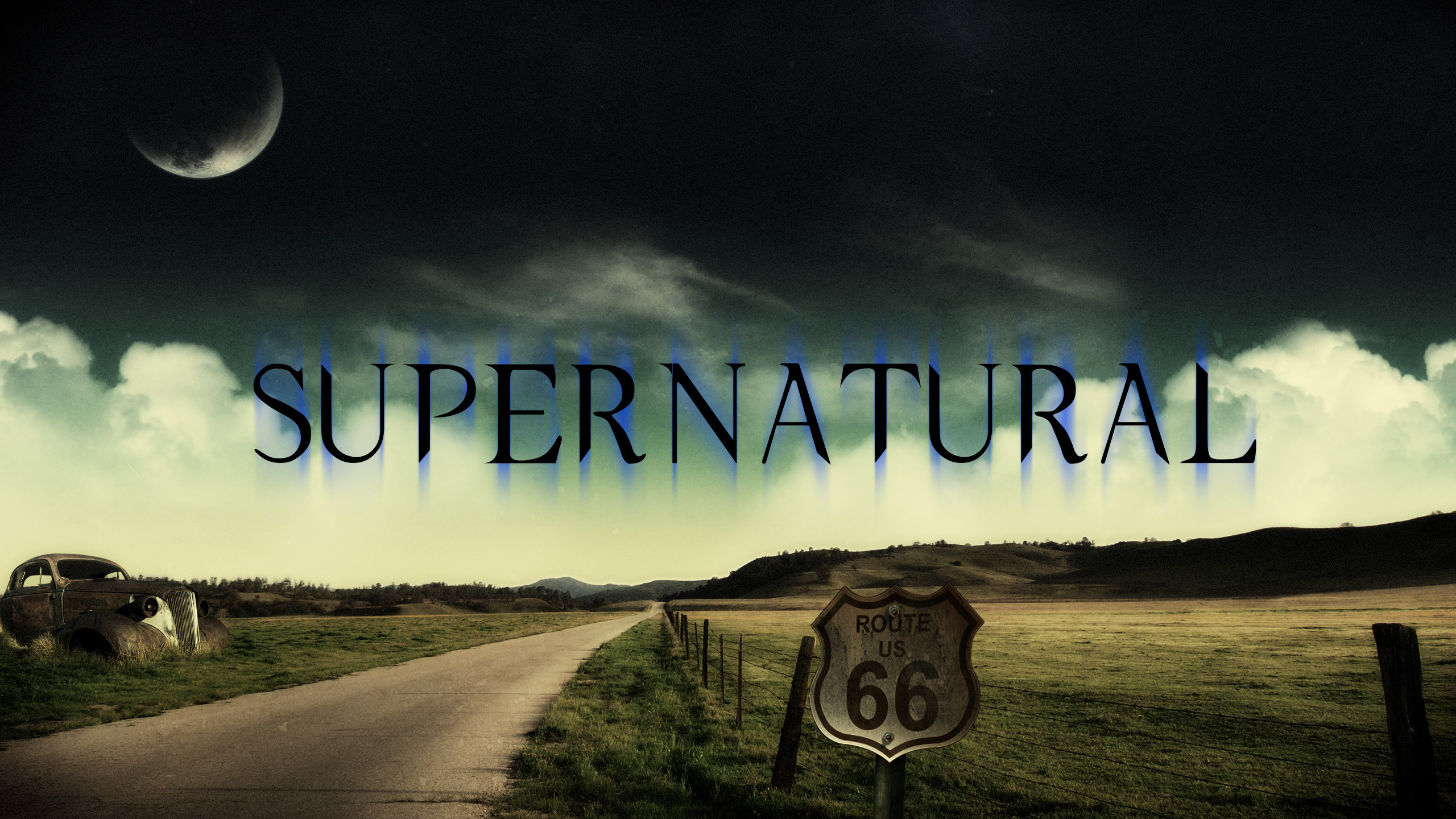 2560x1440 Download free Logo Supernatural Wallpaper.